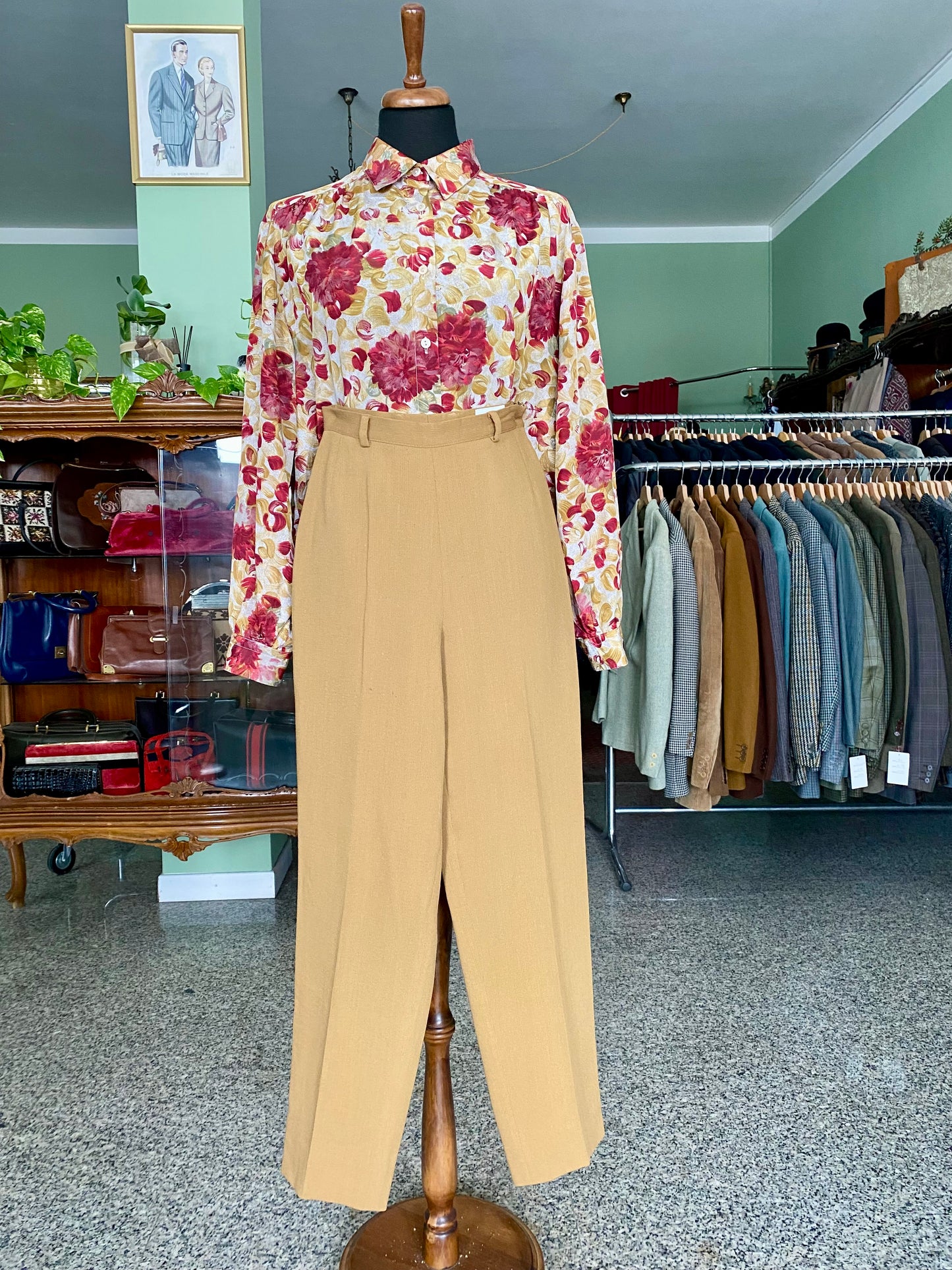 Pantaloni classici color biscotto - TG. 38/40