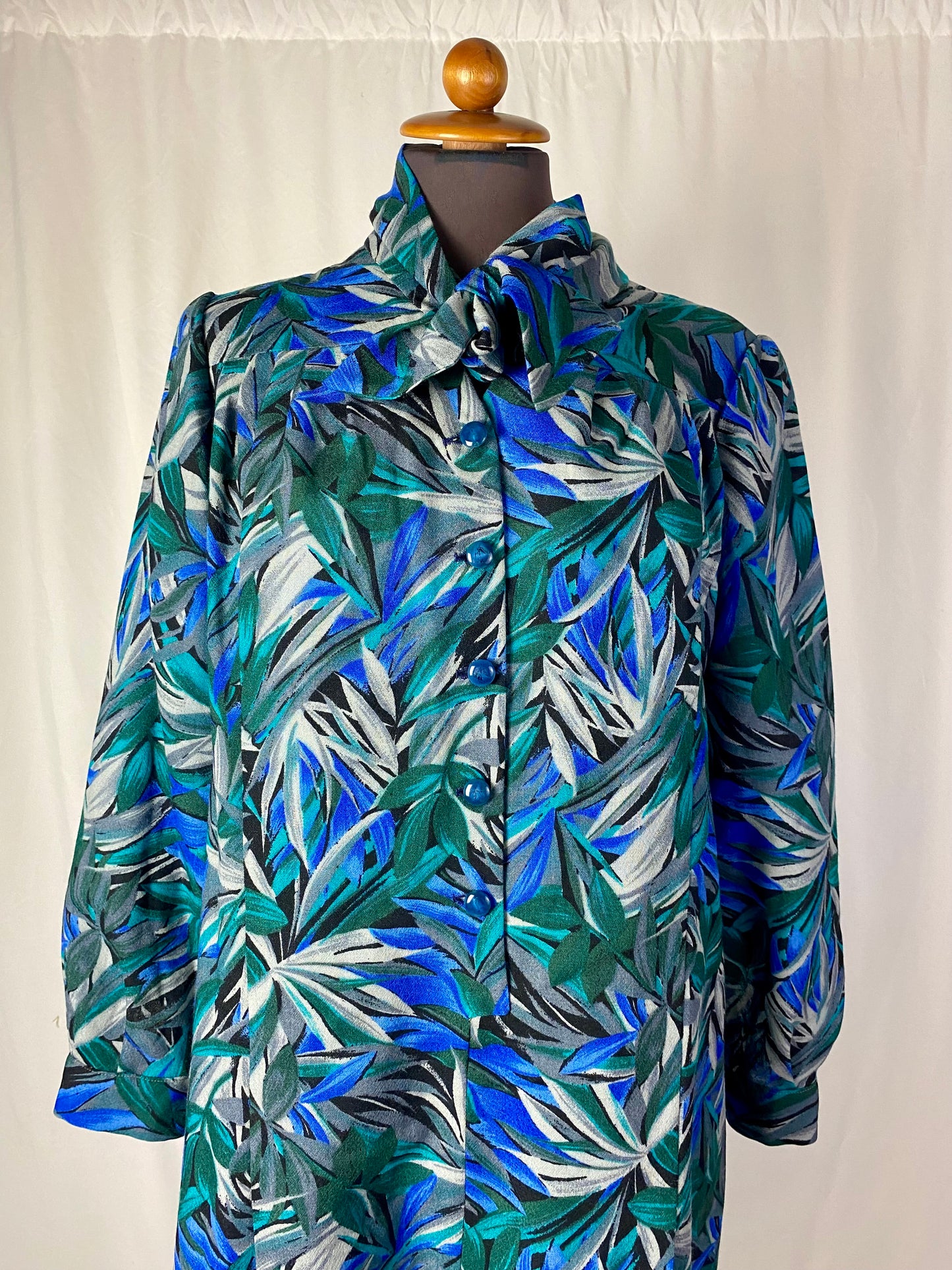 Abito anni ‘80 in crepe di lana - TG. 44/46 circa