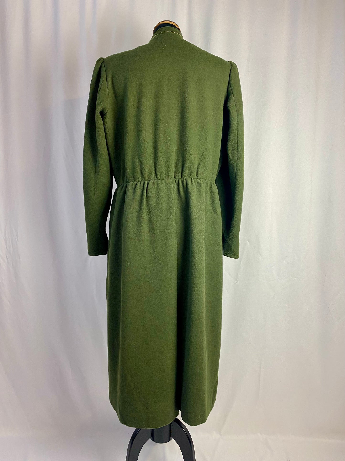 Abito verde bosco in lana - TG 48/50