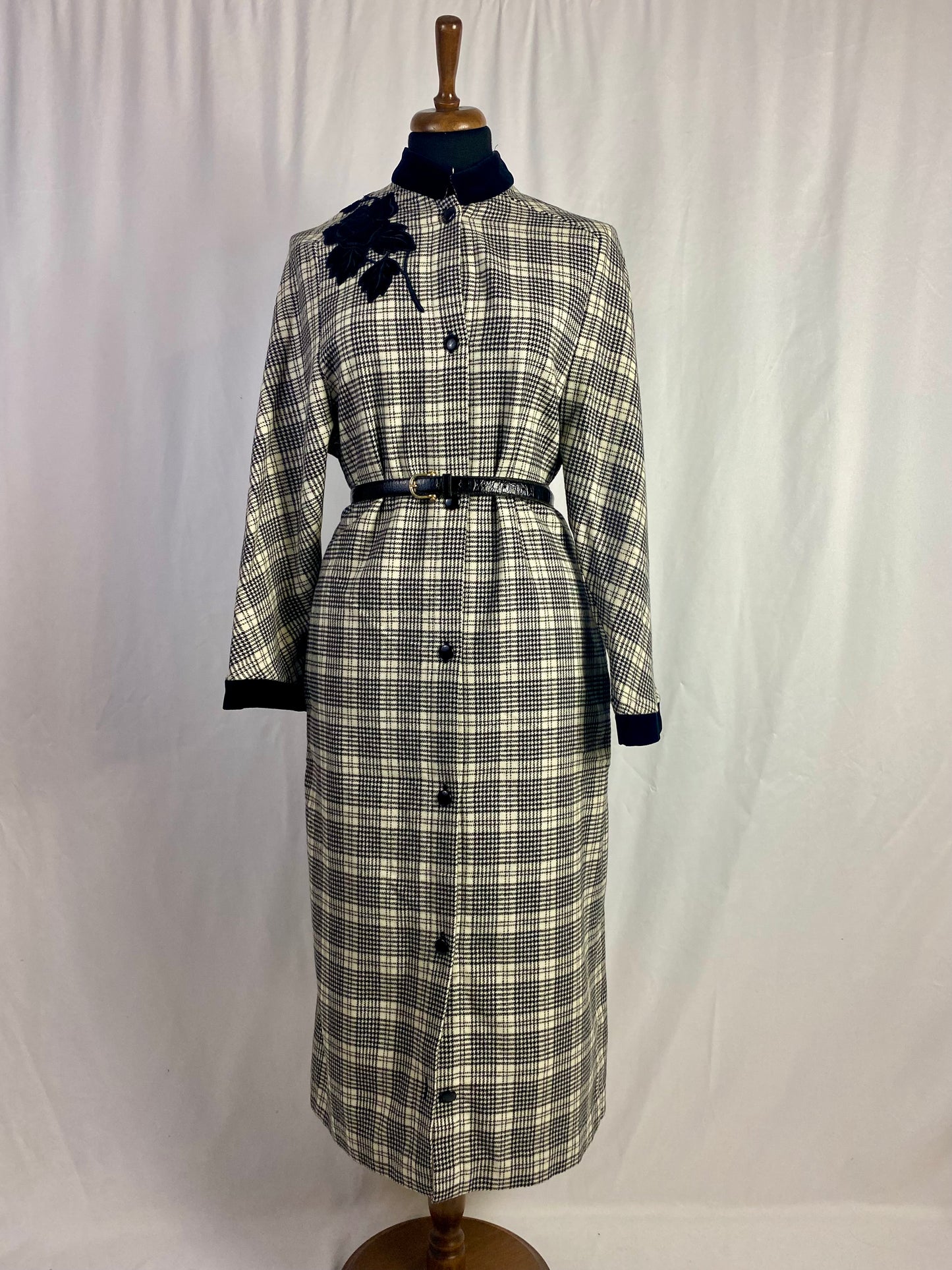 Abito pied de poule 100% lana - TG. 44/46