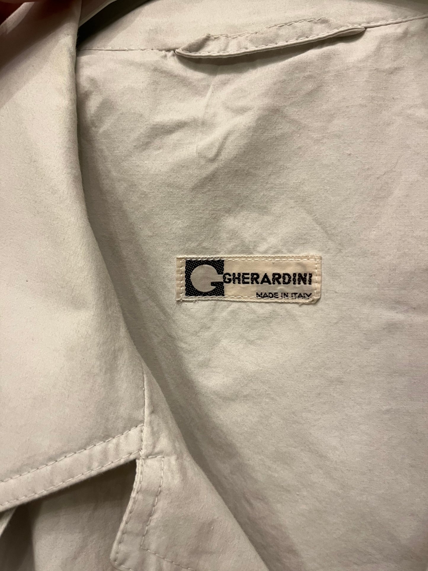 Trench anni ‘80 ghiaccio Gherardini