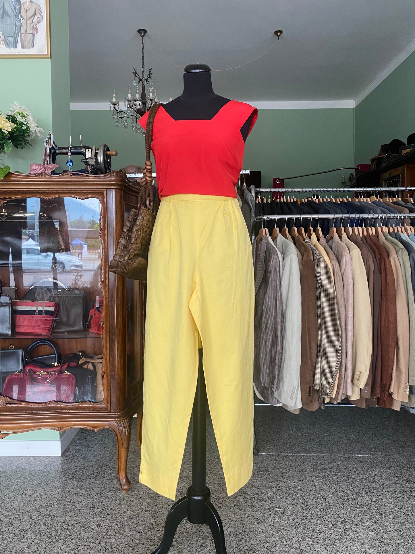 Blusa rossa crop- TG. 38/40