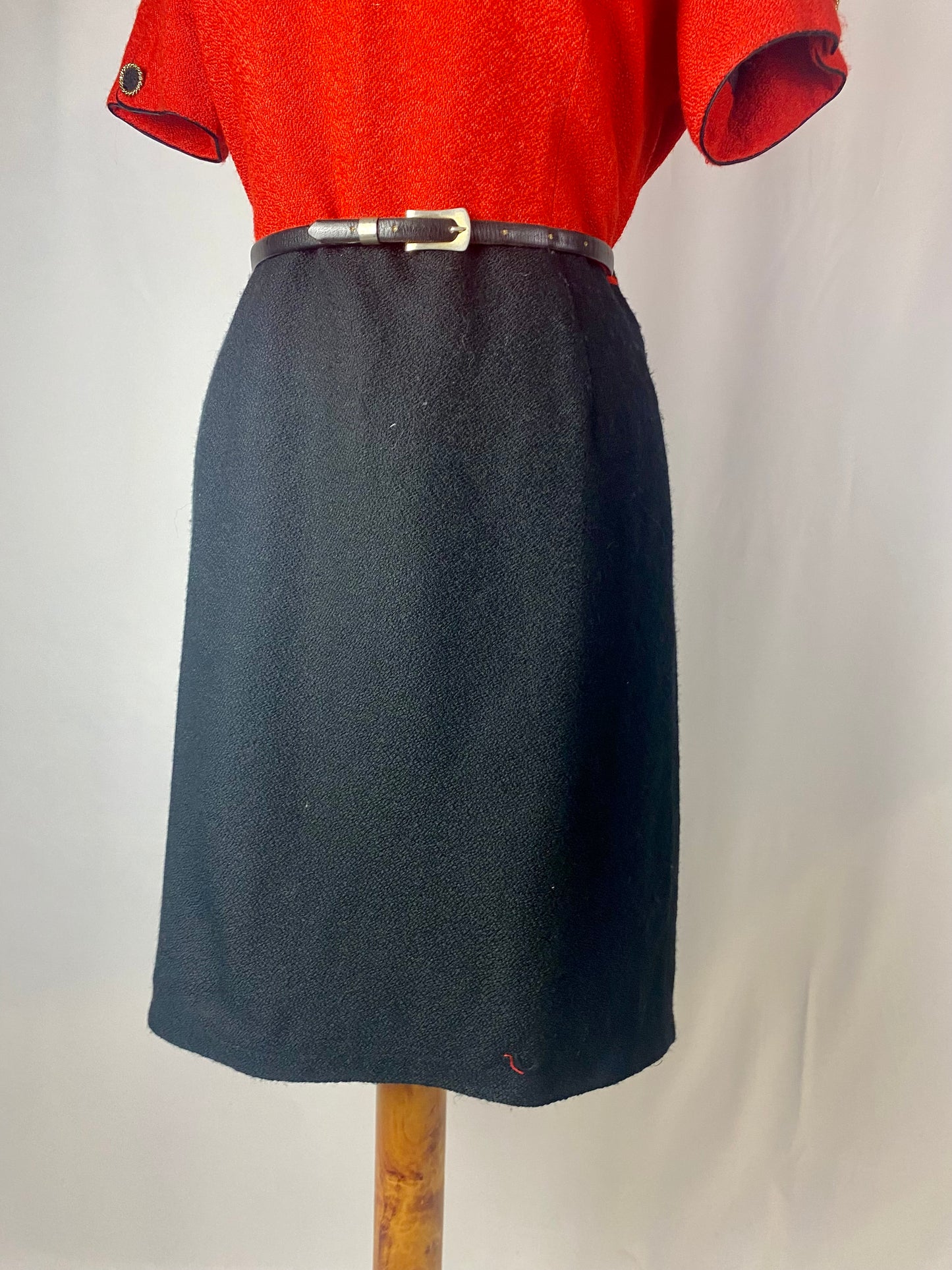 Abito anni ‘80 rosso e nero - TG. 44/46