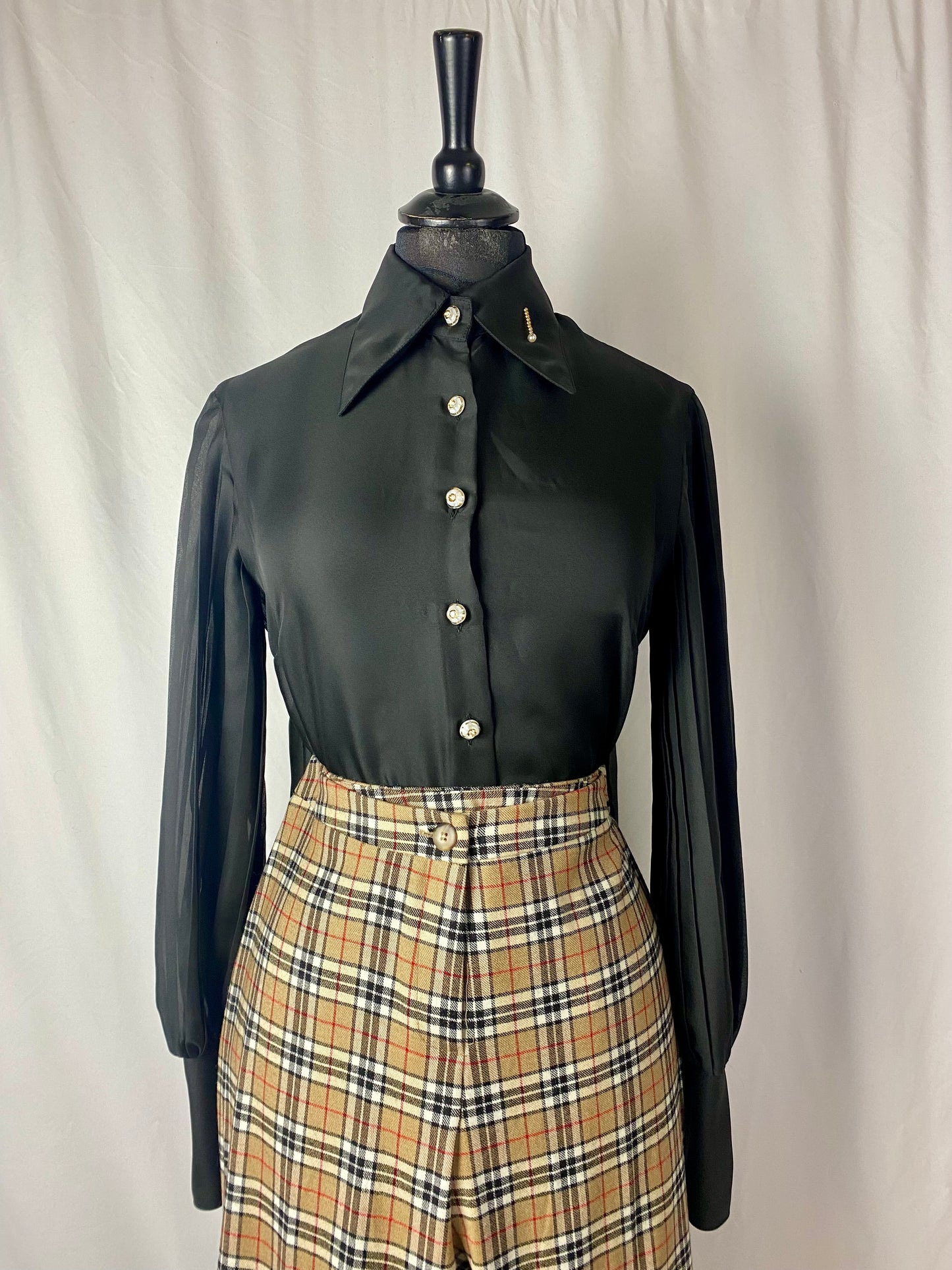 Camicia anni ‘70 in organza - TG. 40/42