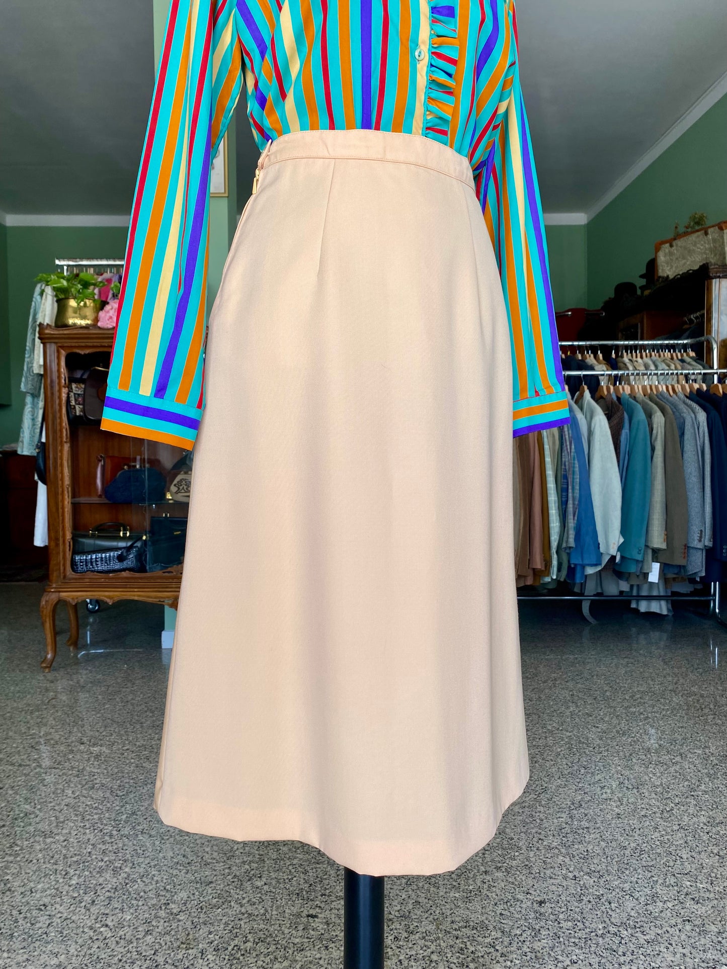 Gonna anni ‘70 color crema - TG. 38