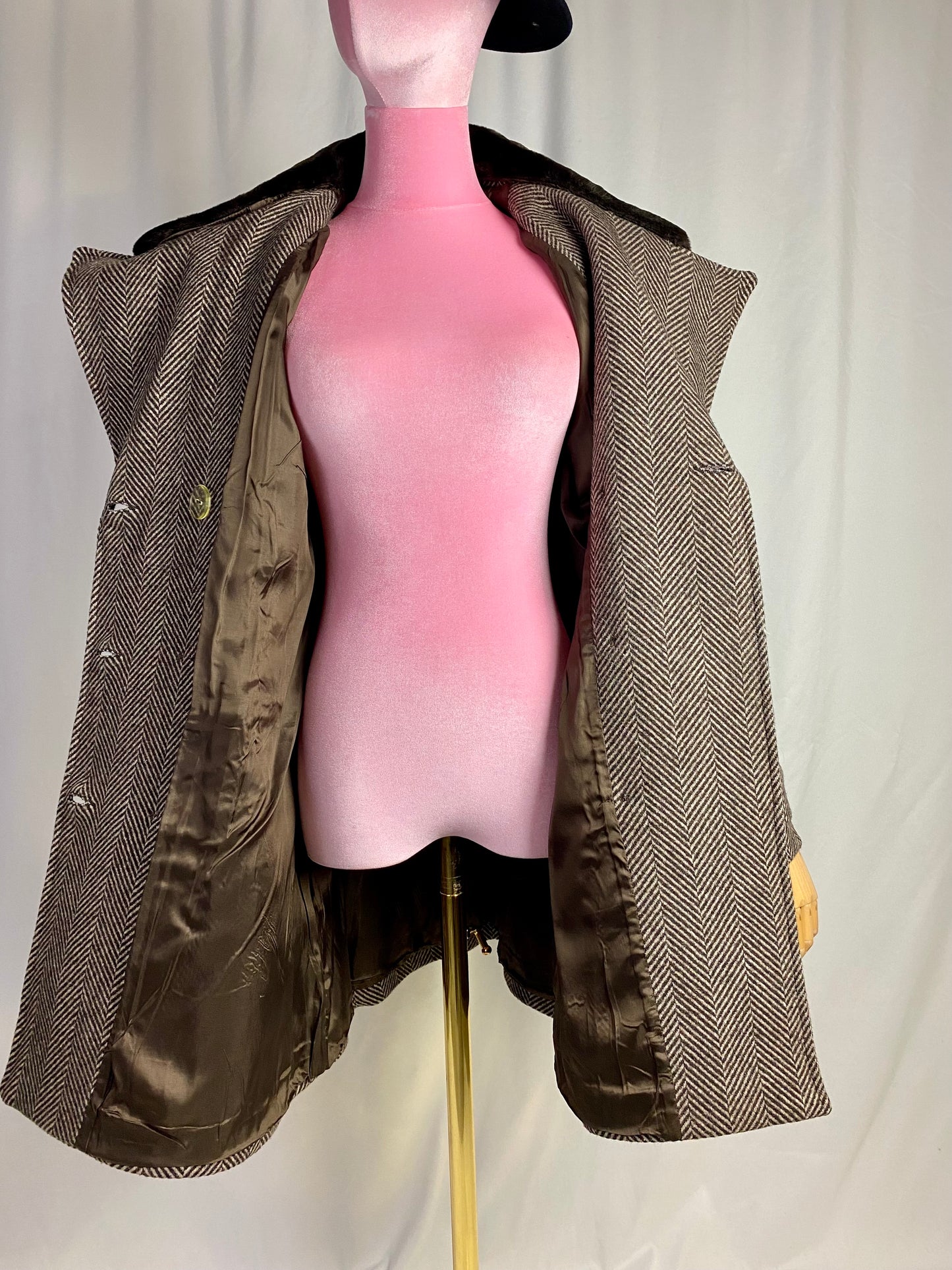 Cappotto di lana spigato - TG. 44