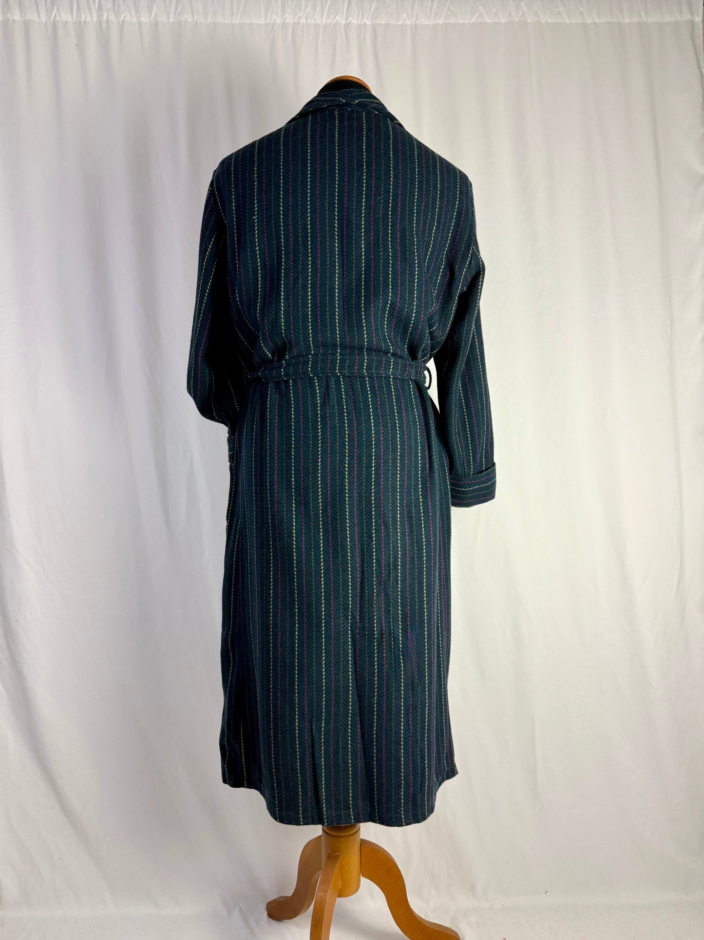 Vestaglia ottanio a righe colorate - TG. M/L