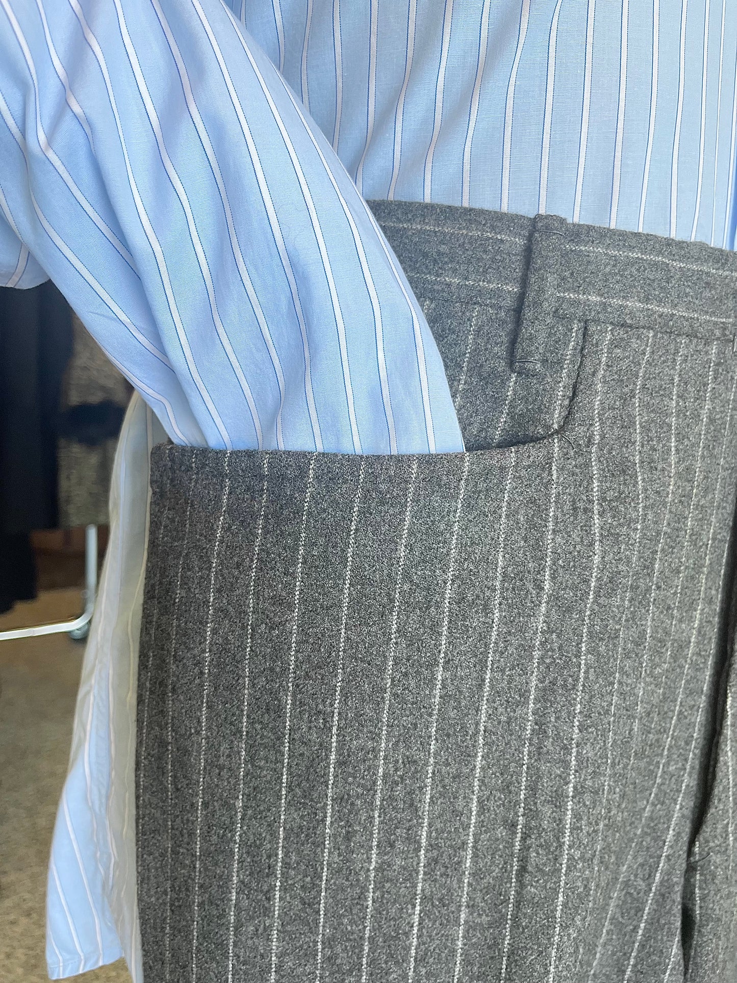 Completo tre pezzi sartoriale anni '70 tg. 50-52