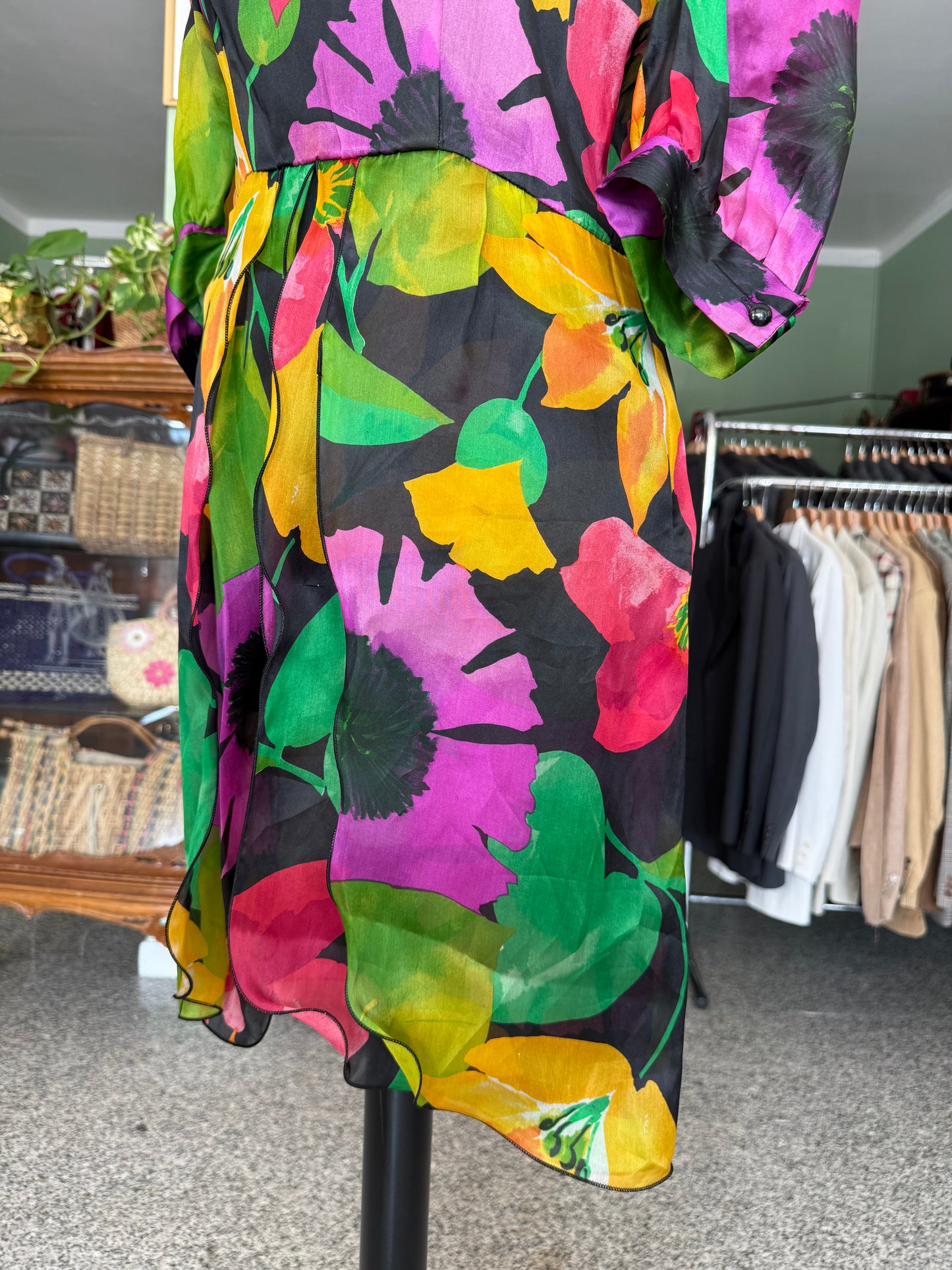 Abito anni ‘80 in organza di seta - TG. 44
