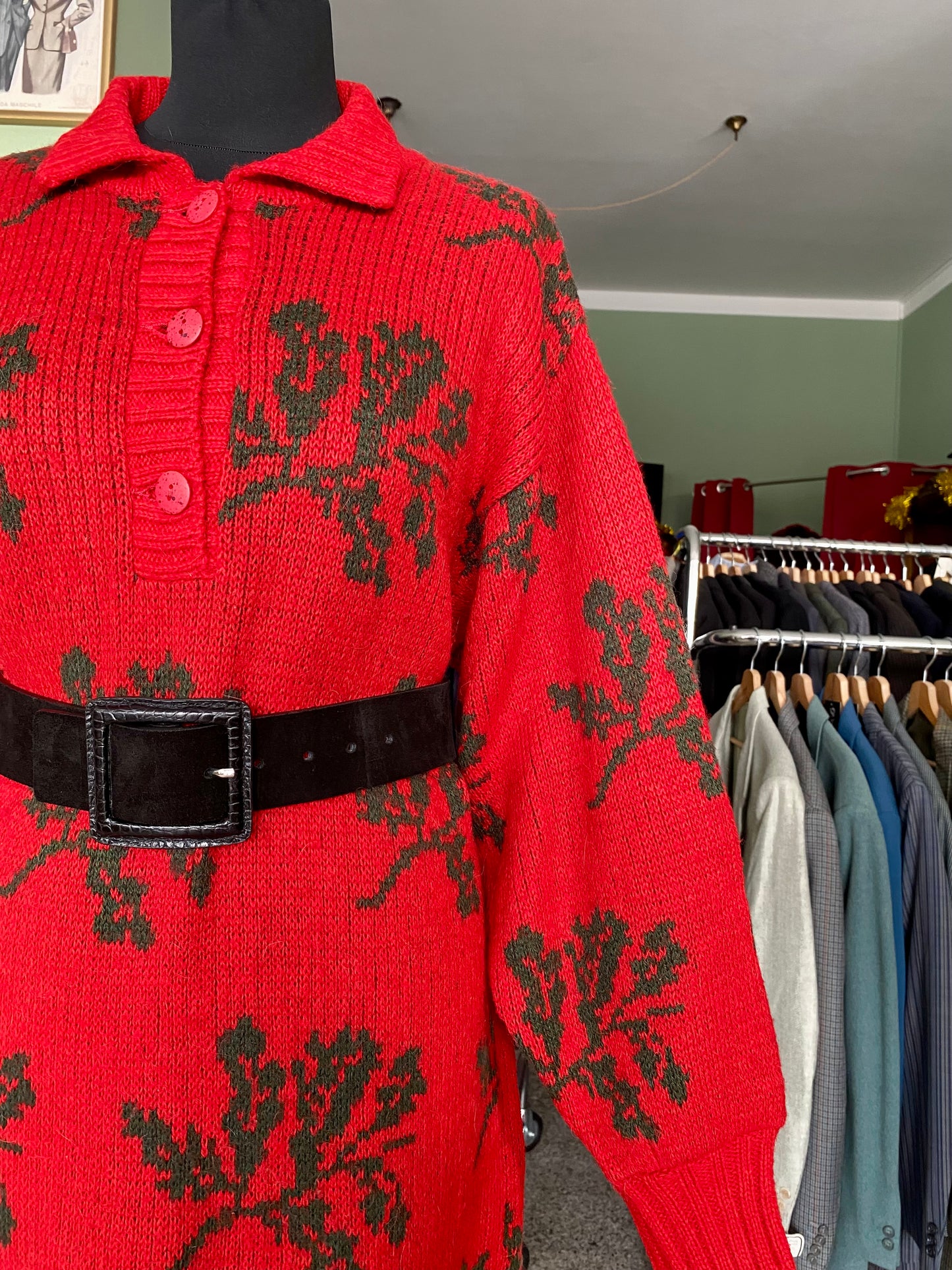 Abito in lana con aghifogli - TG. 42/44/46