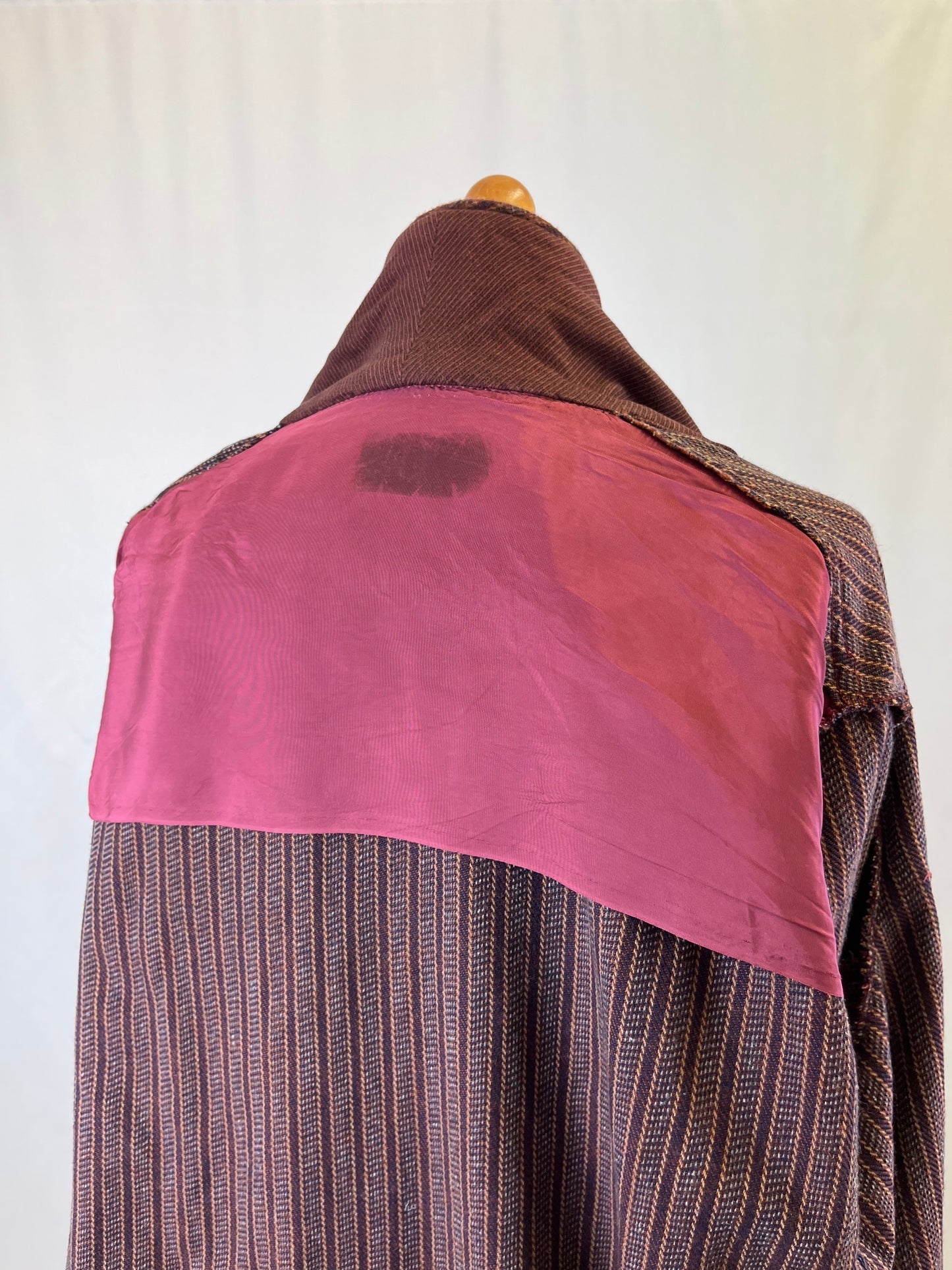 Vestaglia da camera borgoga a righe L-XL