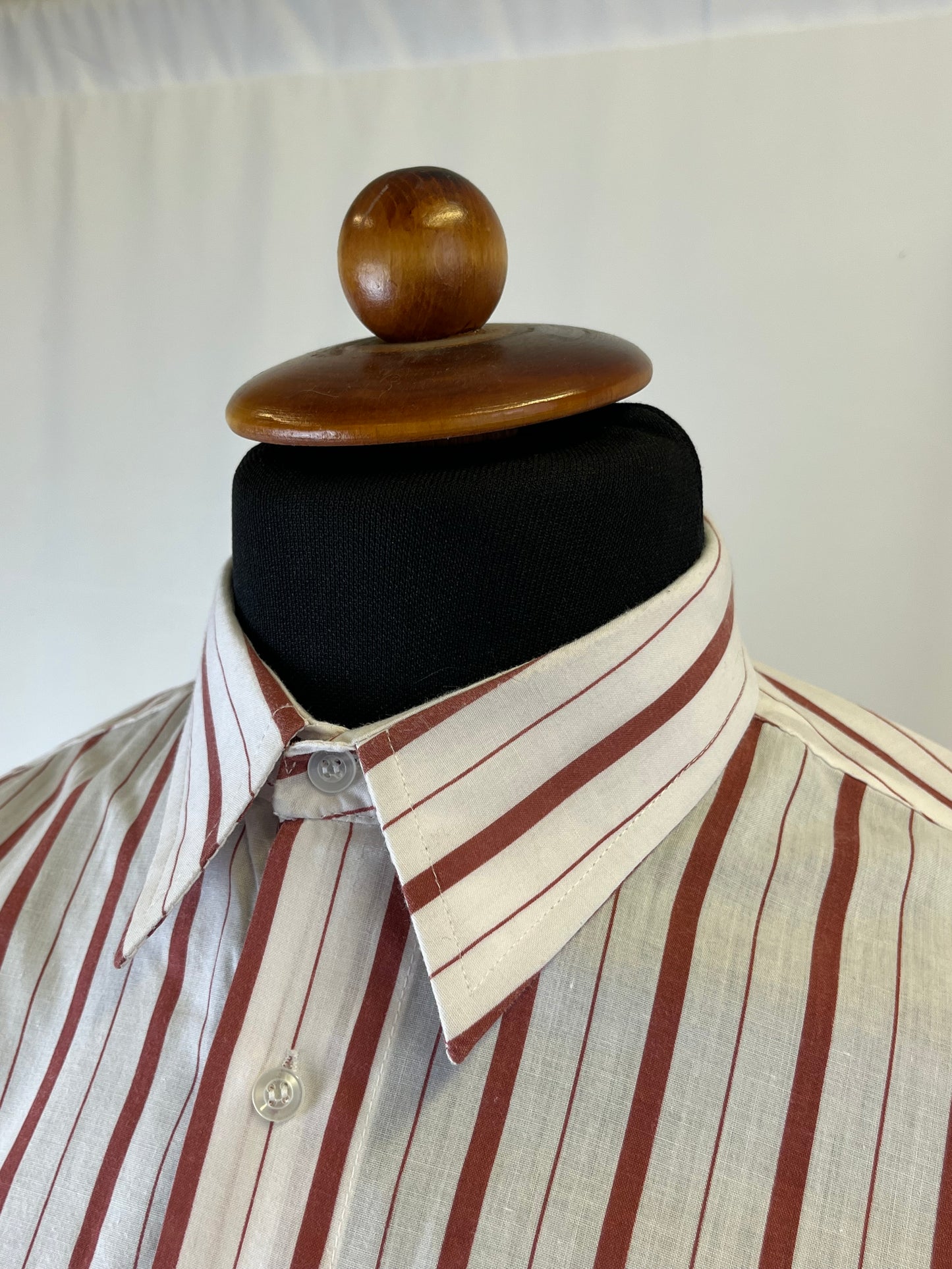 Camicia a righe mattone tg. M-L
