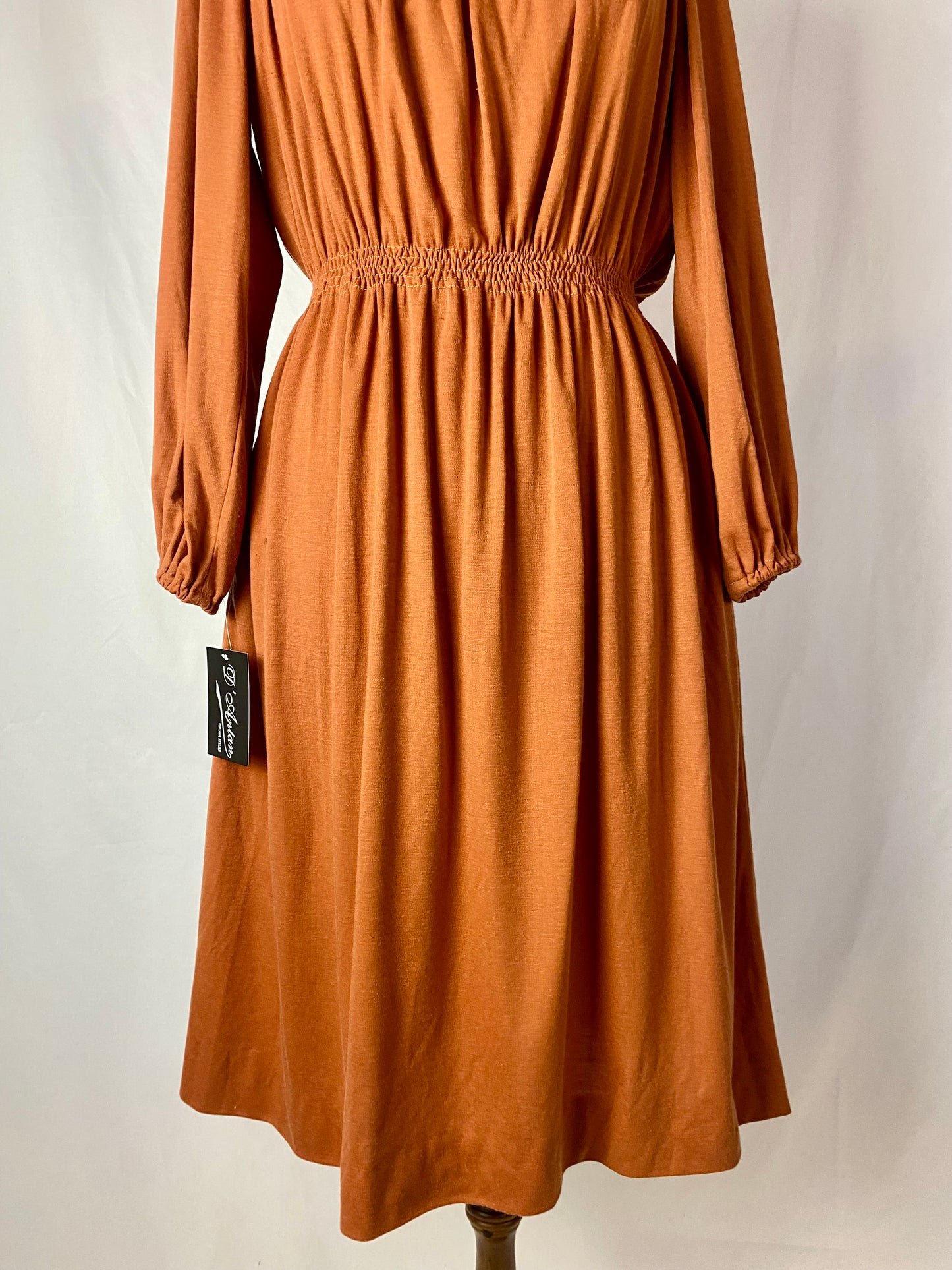 Abito anni ‘70 color ruggine - TG. 40/42