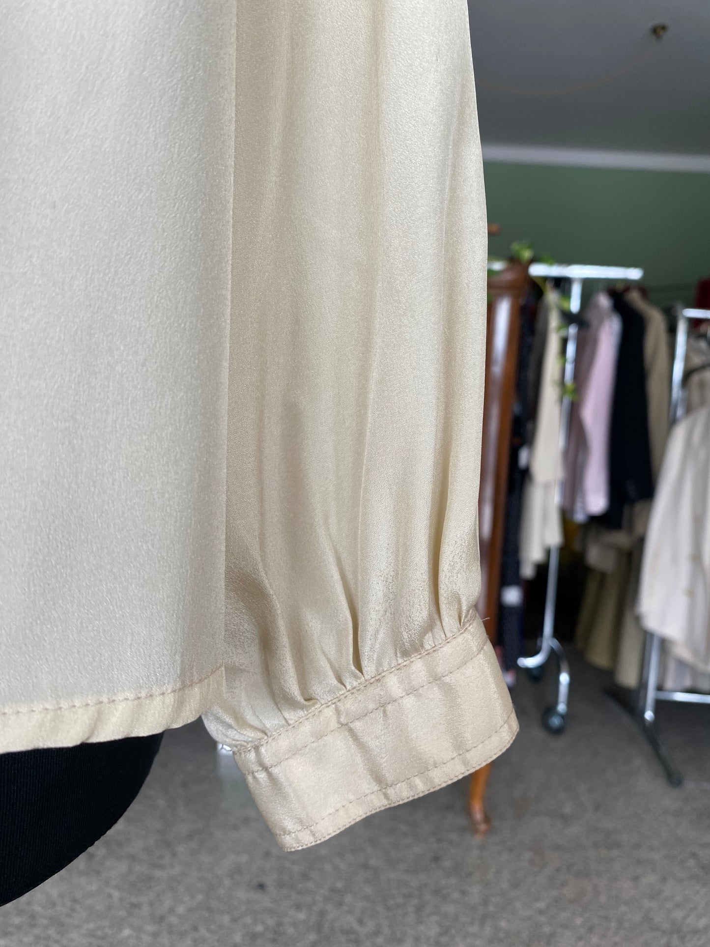 Camicia champagne in misto seta - TG. 38/40
