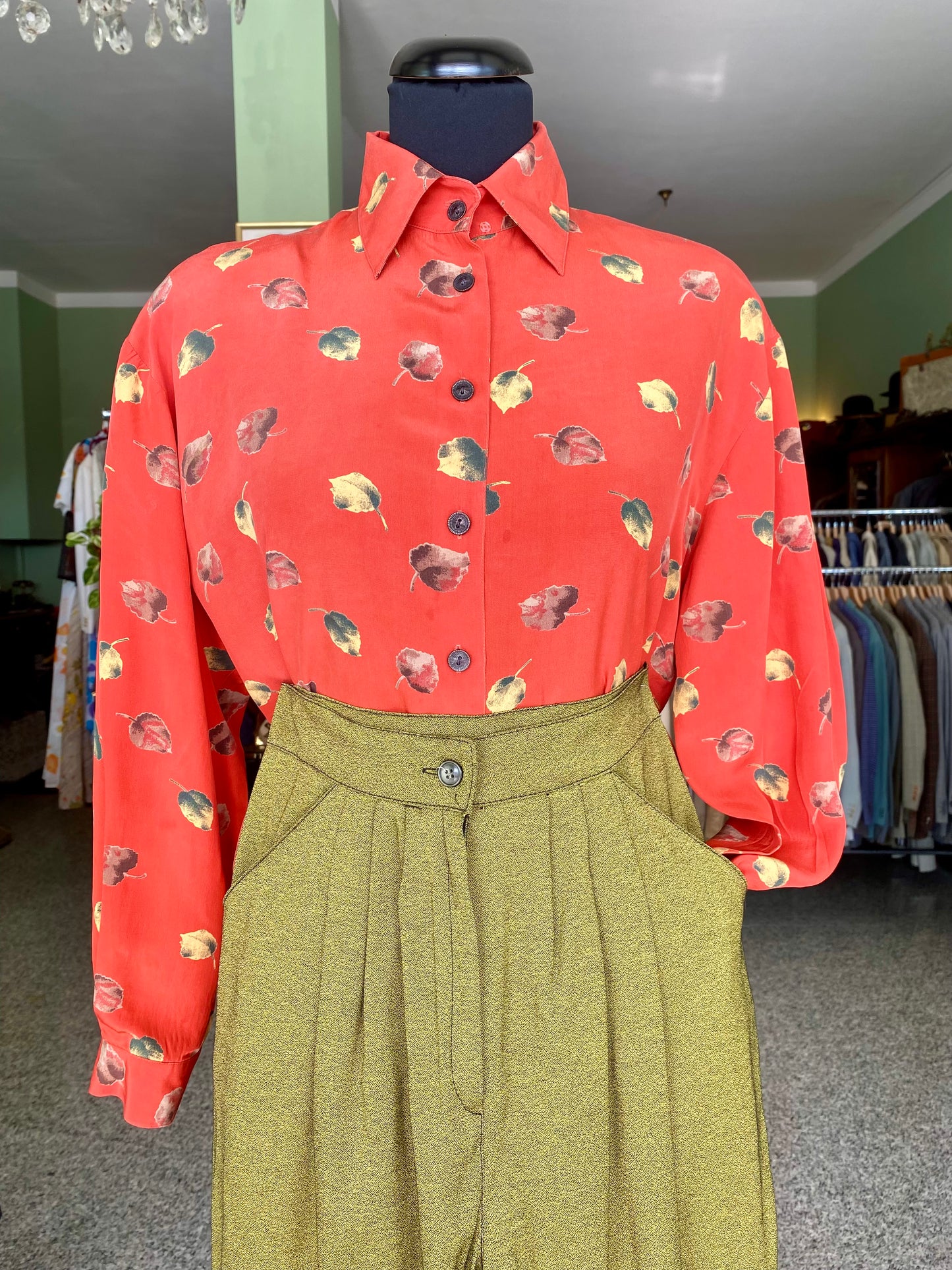 Camicia anni ‘80 in pura seta - TG. 48/50