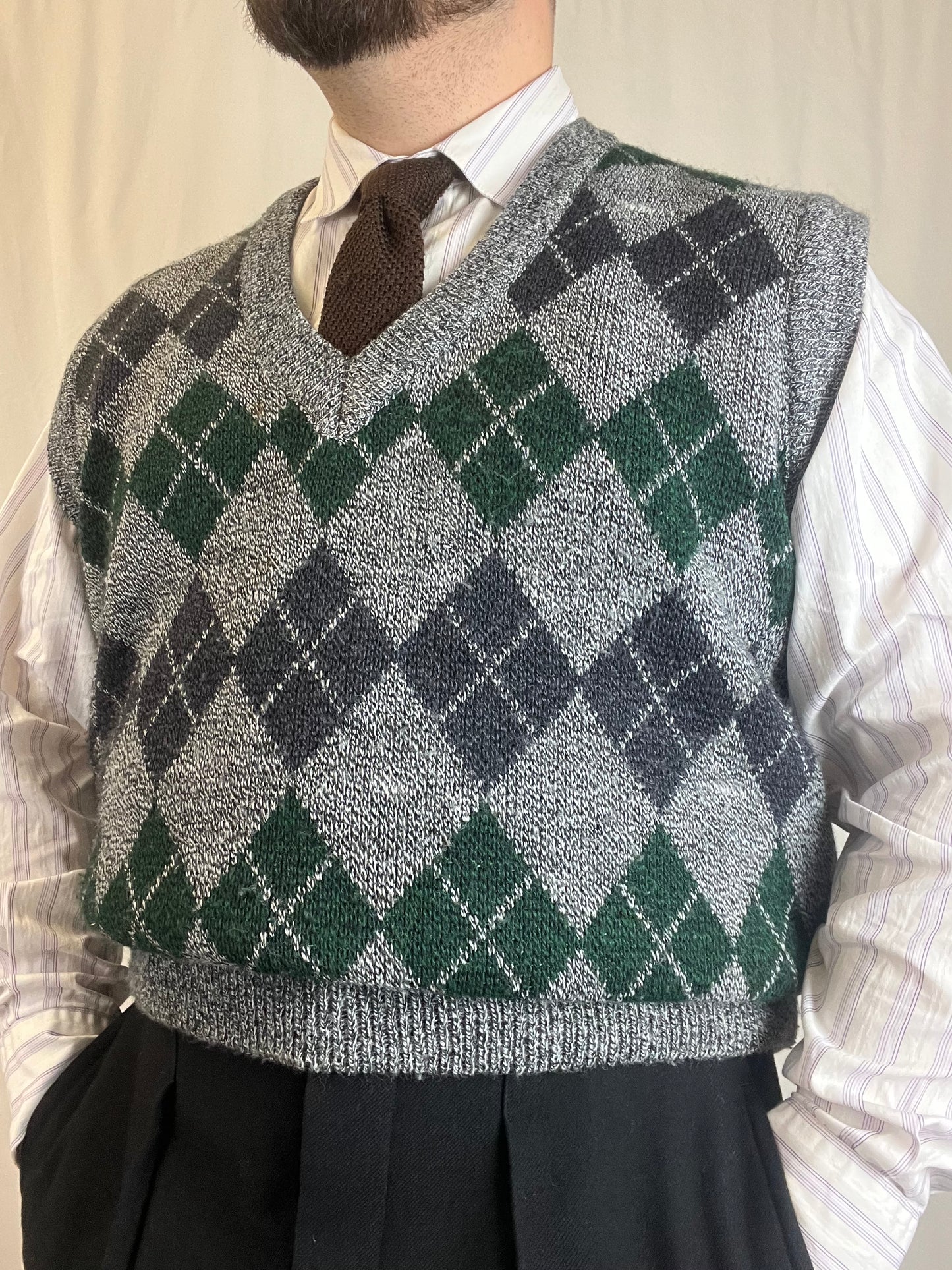 Gilet in maglia anni ‘80 tg. L-XL