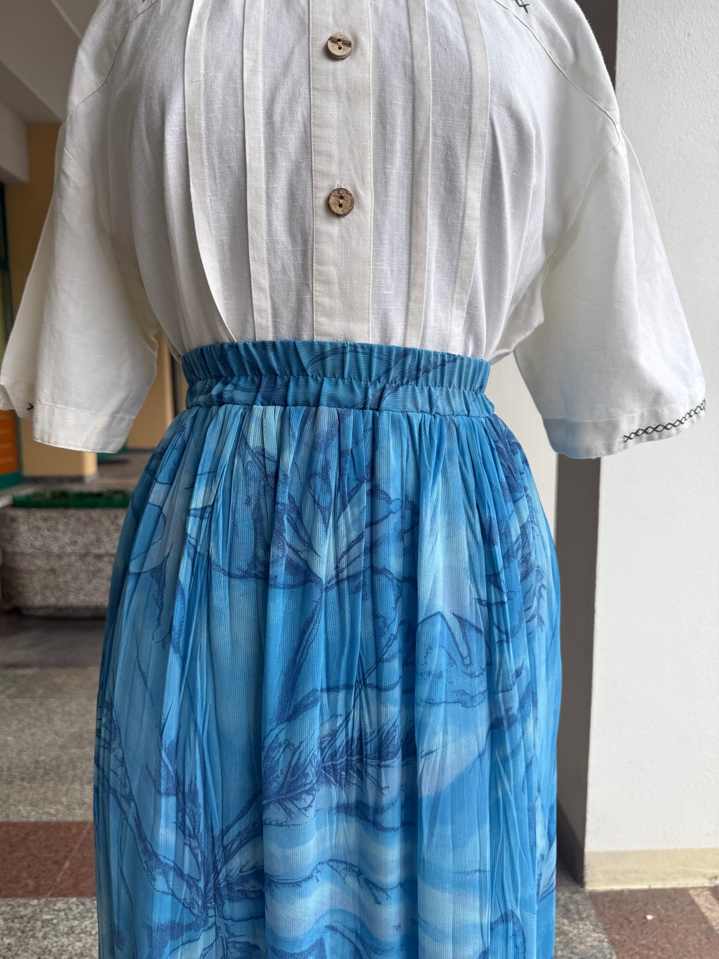 Gonna azzurro oceano - TG. 48/50
