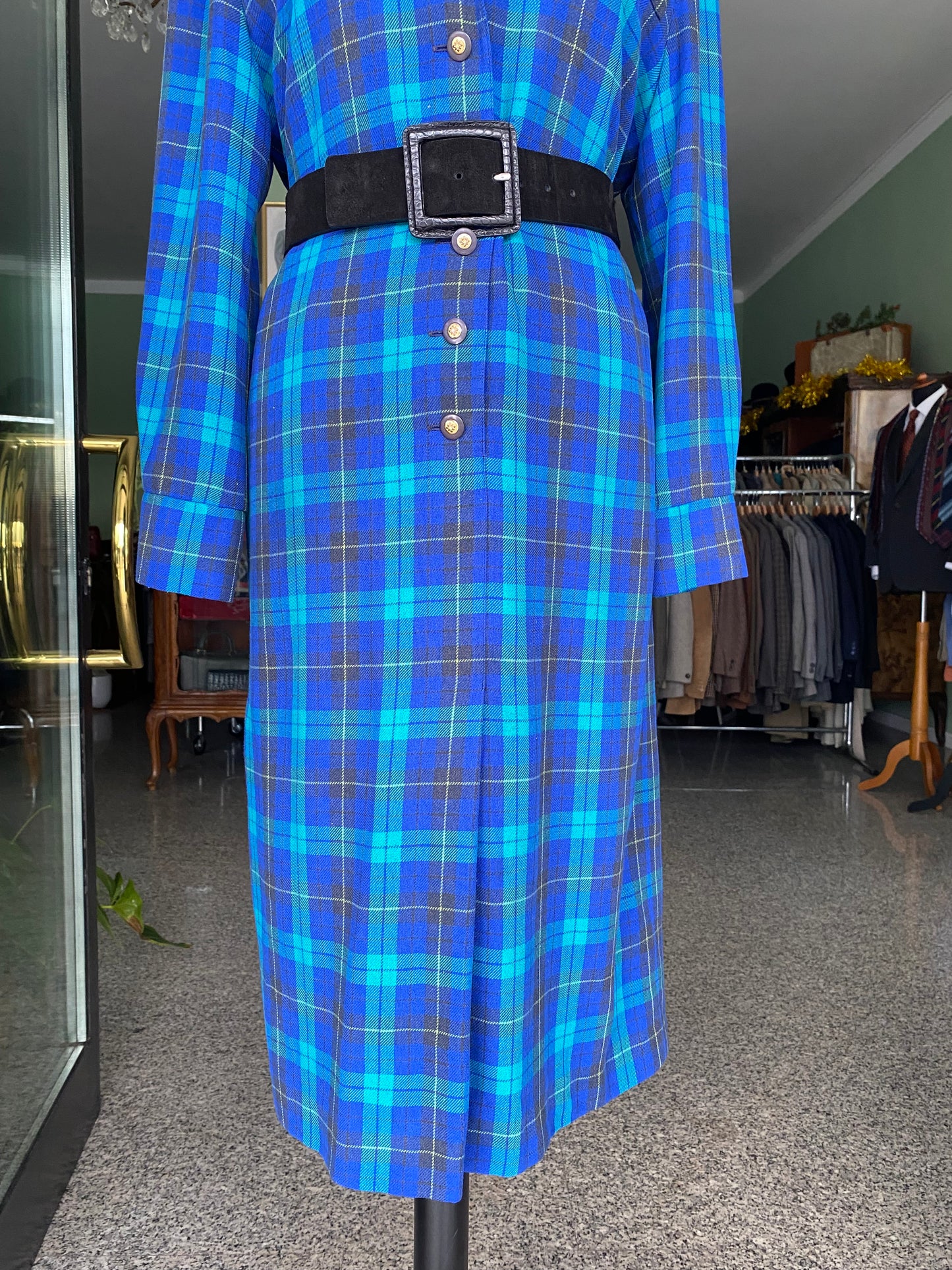Abito tartan blu - TG. 44/46
