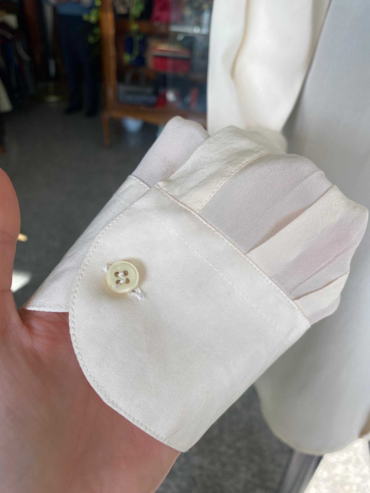 Camicia in seta panna - TG. 44/46