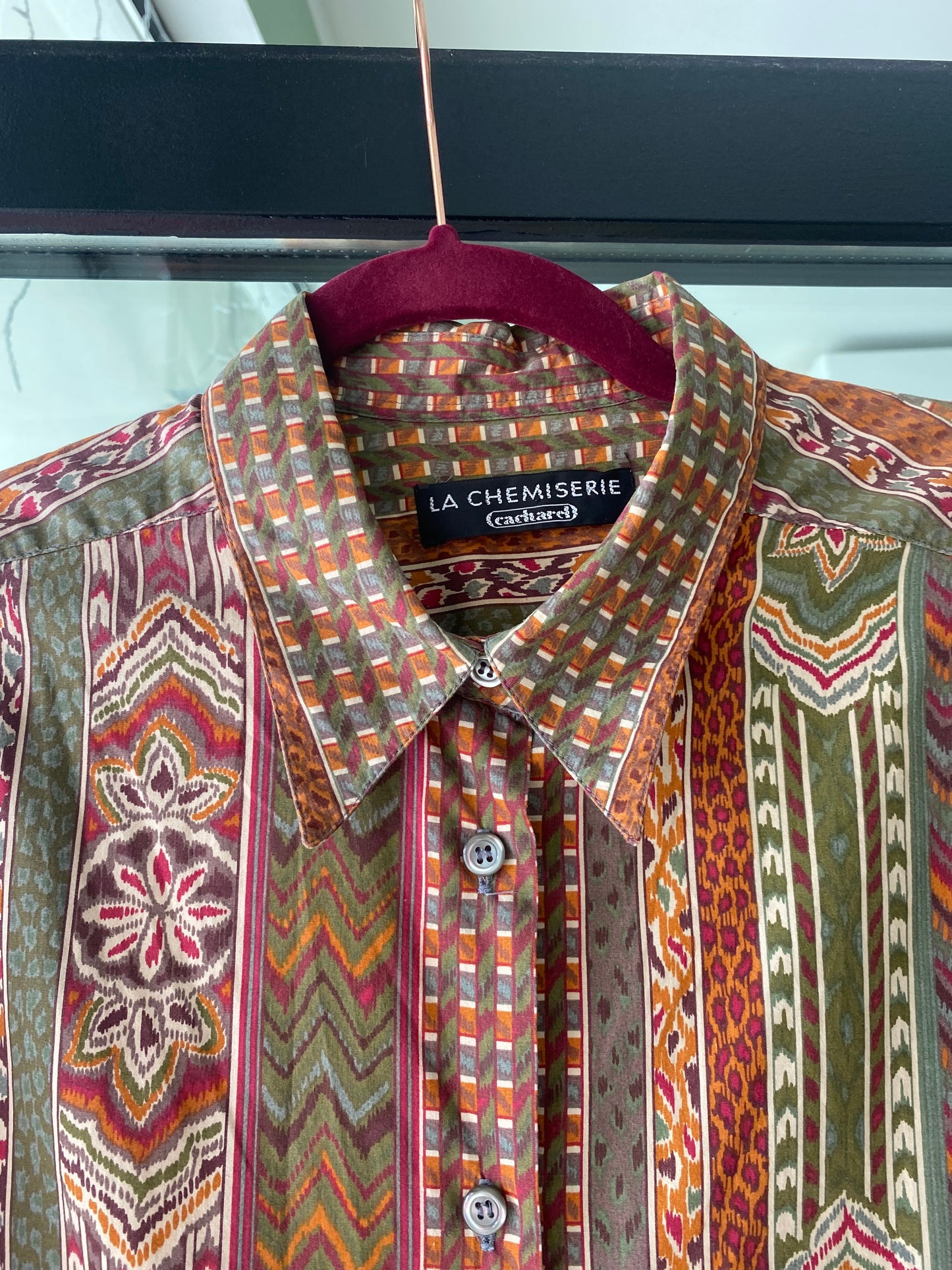 Camicia stampa etnica in cotone - TG. 44/46