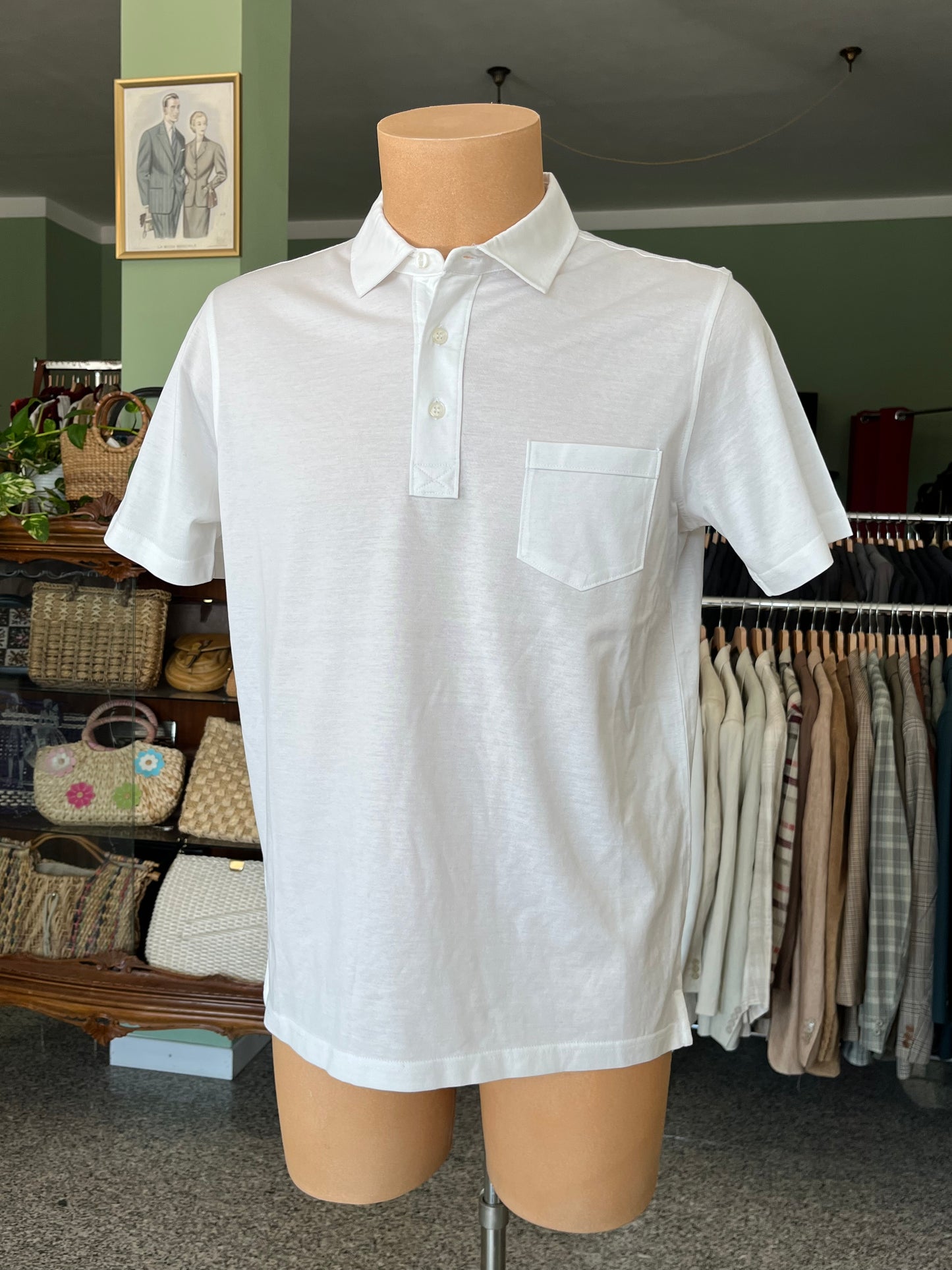Polo a maniche corte puro cotone tg. 48