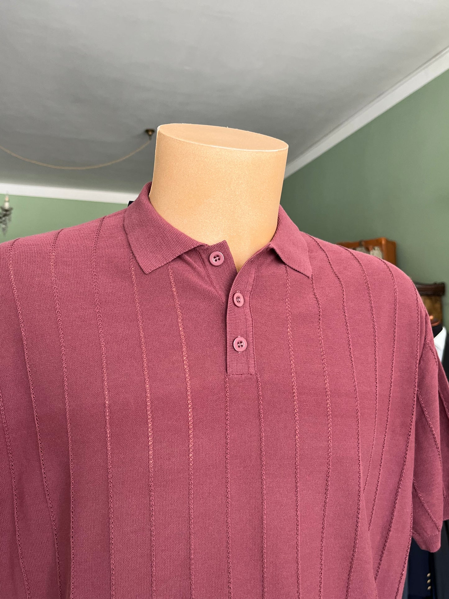 Polo a maniche corte cotone/lino tg. 56