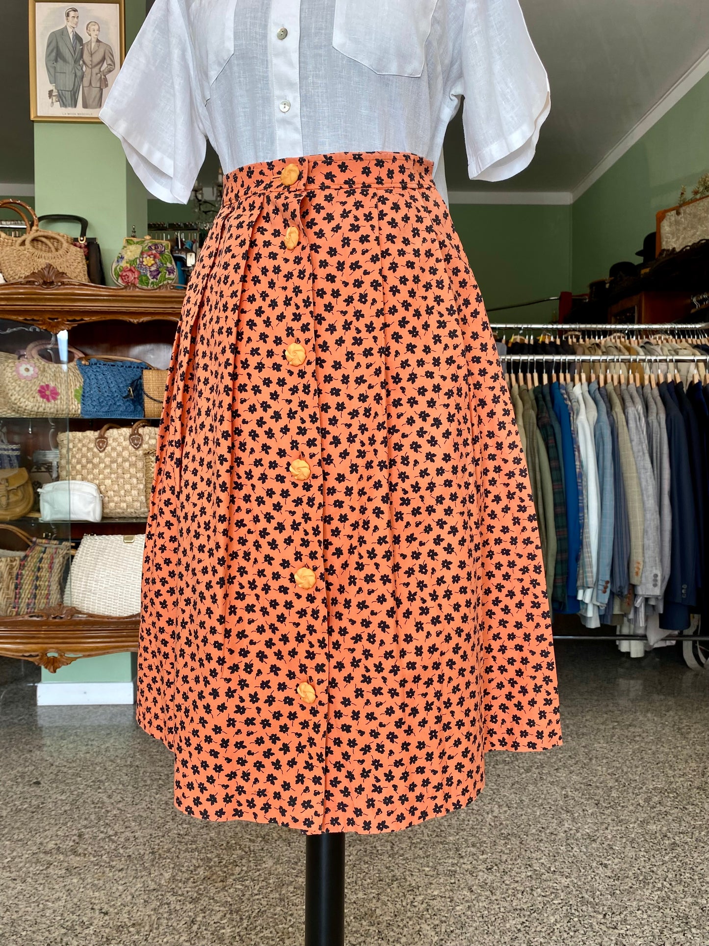 Gonna sartoriale in cotone anni ‘60 - TG. 40/42