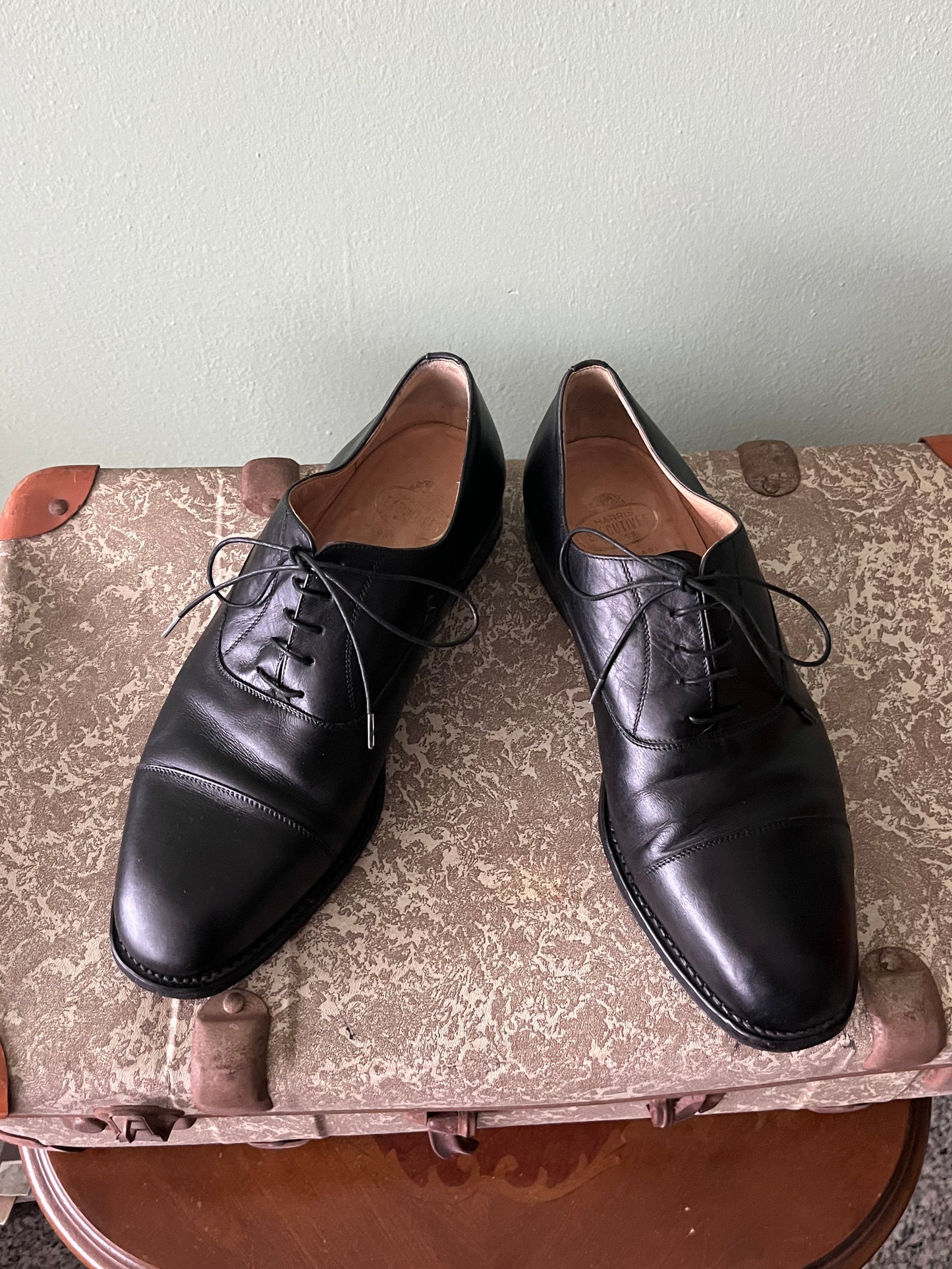 Scarpe oxford pelle nera tg. 41-42