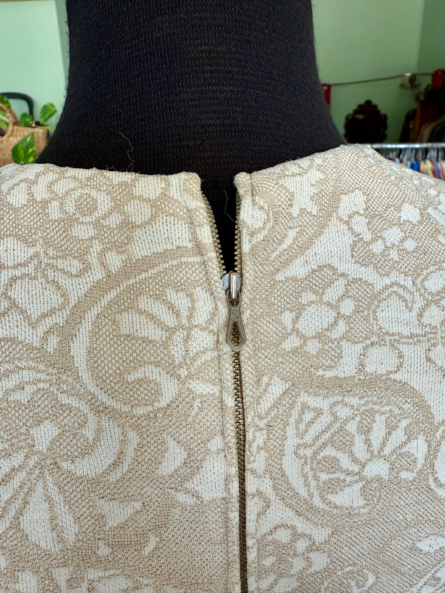 Abito anni ’60 oro broccato - TG. 42/44
