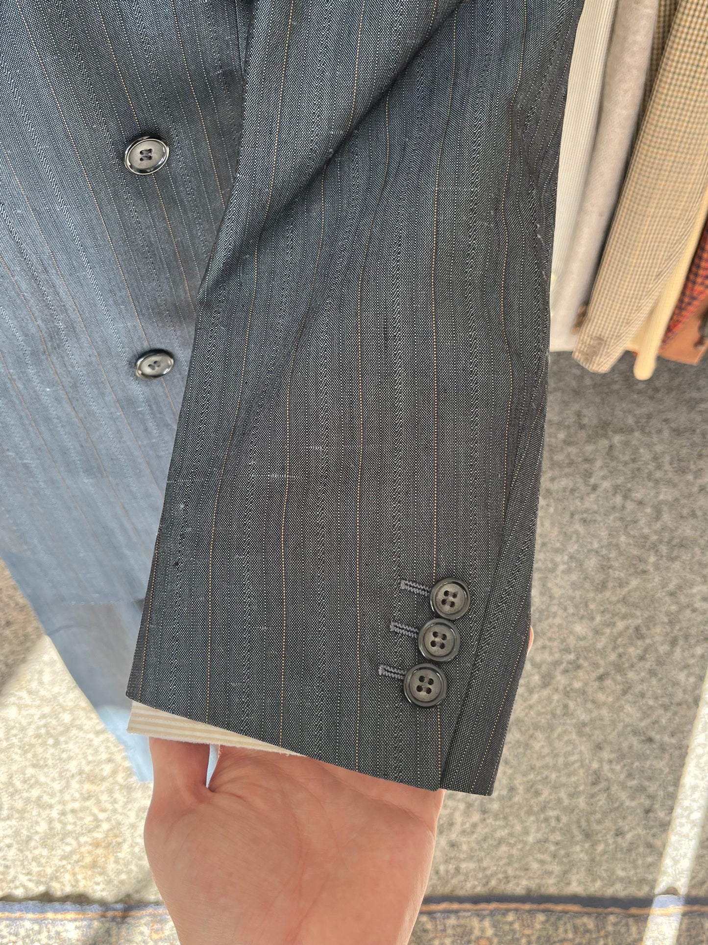 Completo in seta anni '80 doppiopetto tg. 52