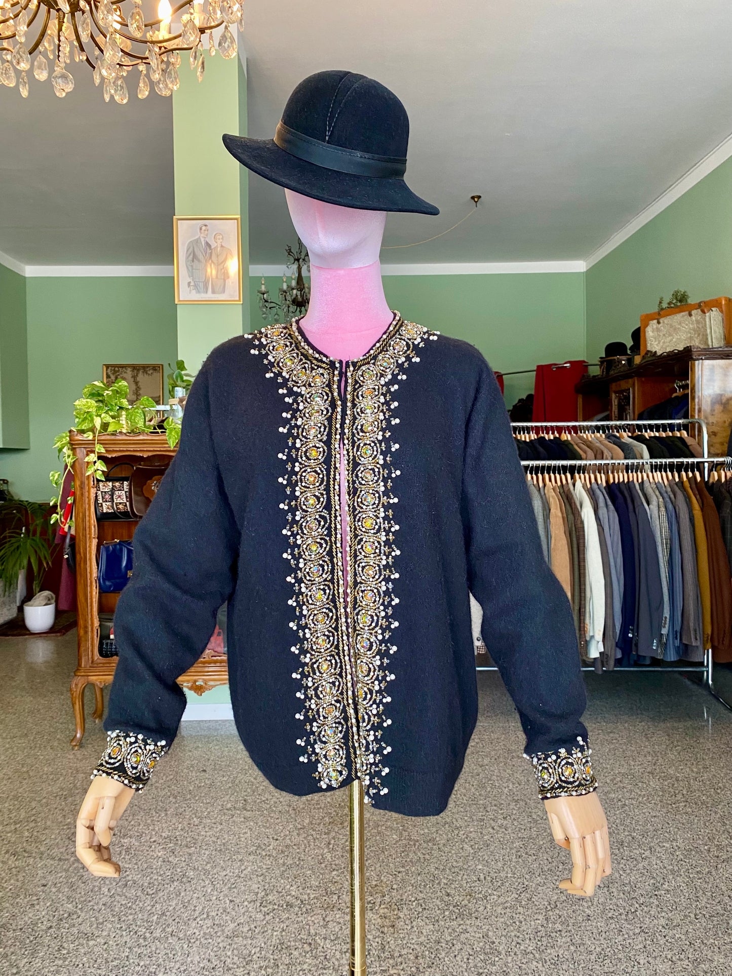Cardigan anni ‘60 con ricami - TG. 44/46