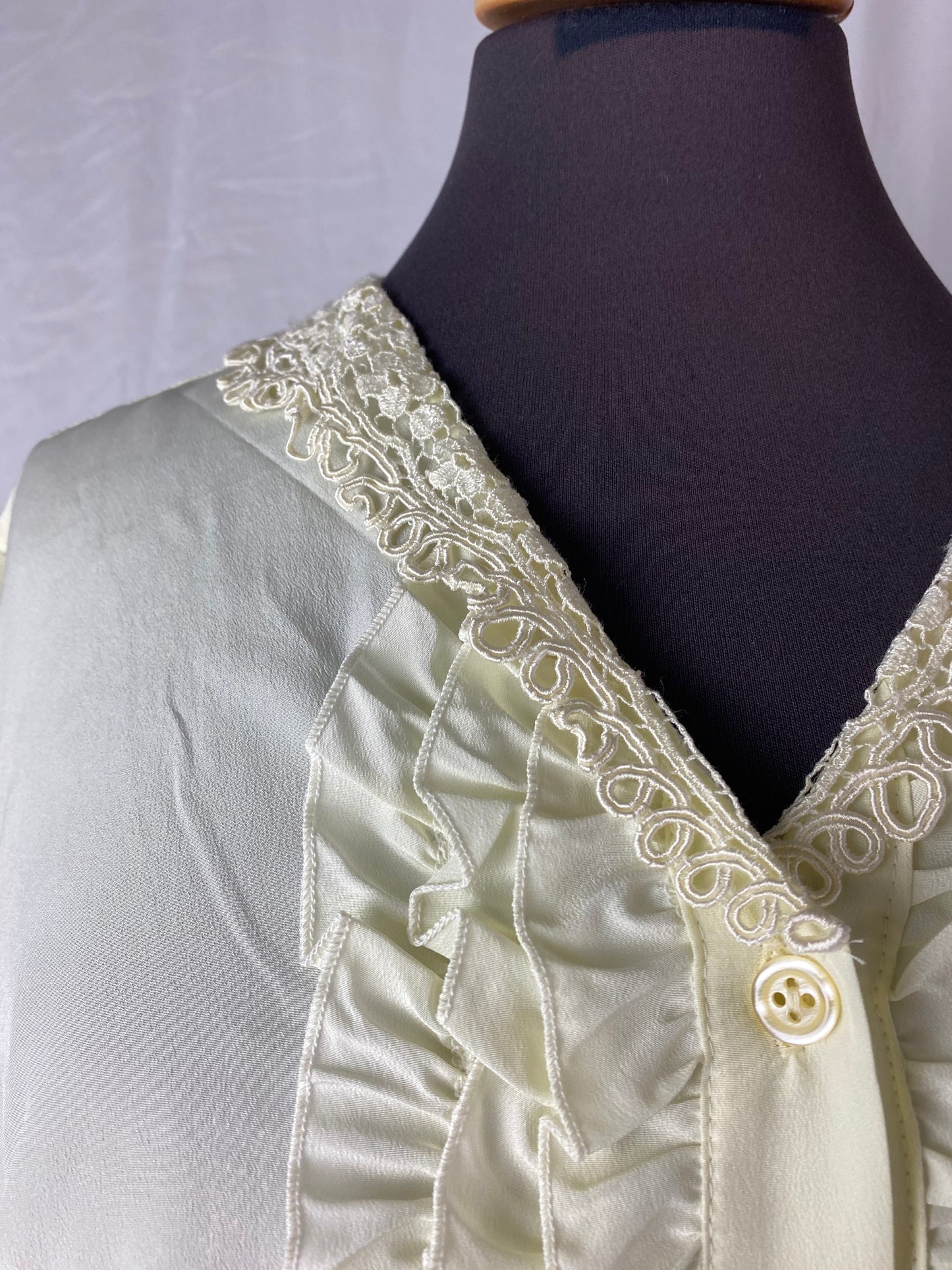 Camicia crema con rouges - TG. 46/48/50