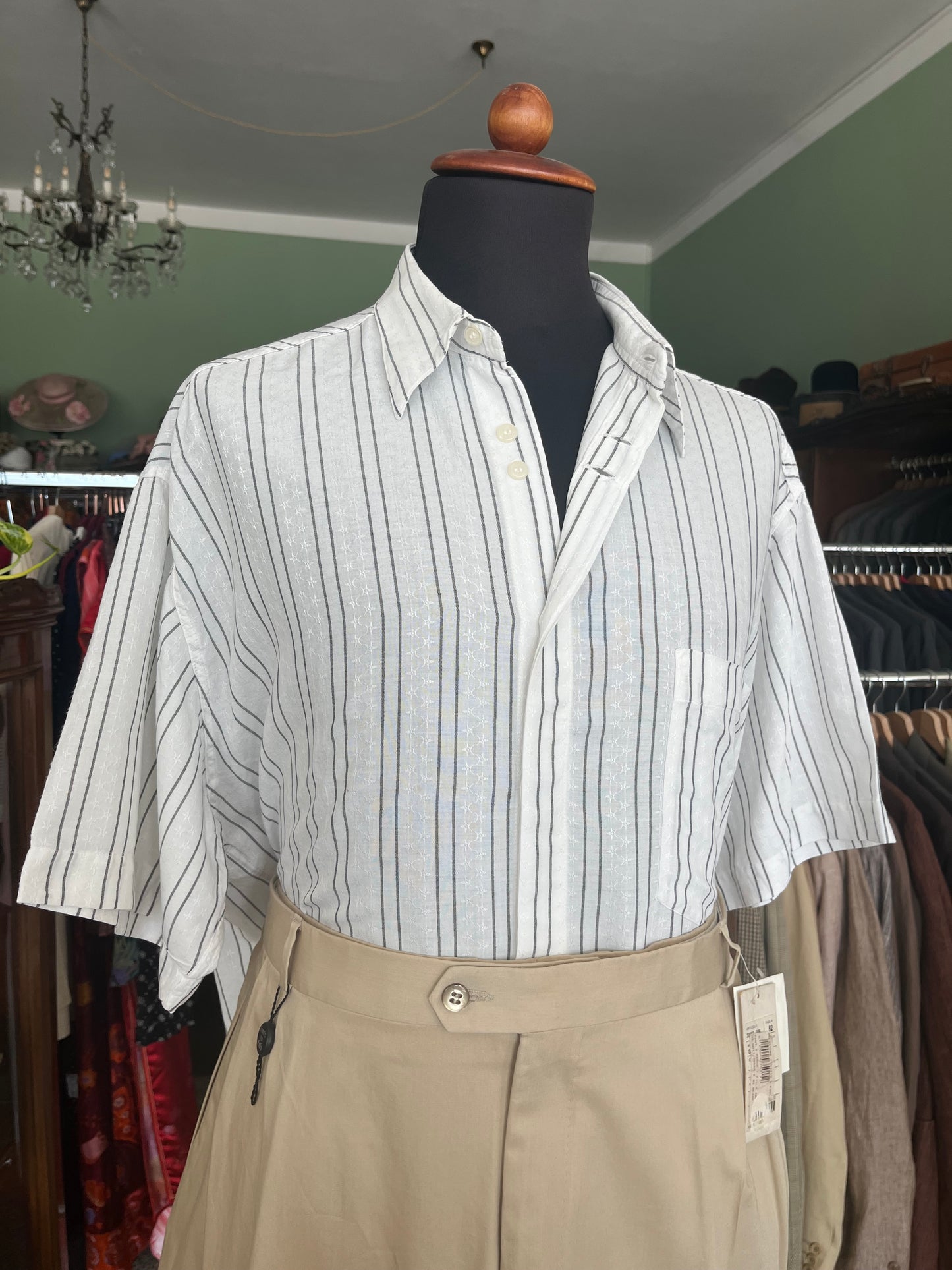 Camicia a maniche corte cotone L-XL