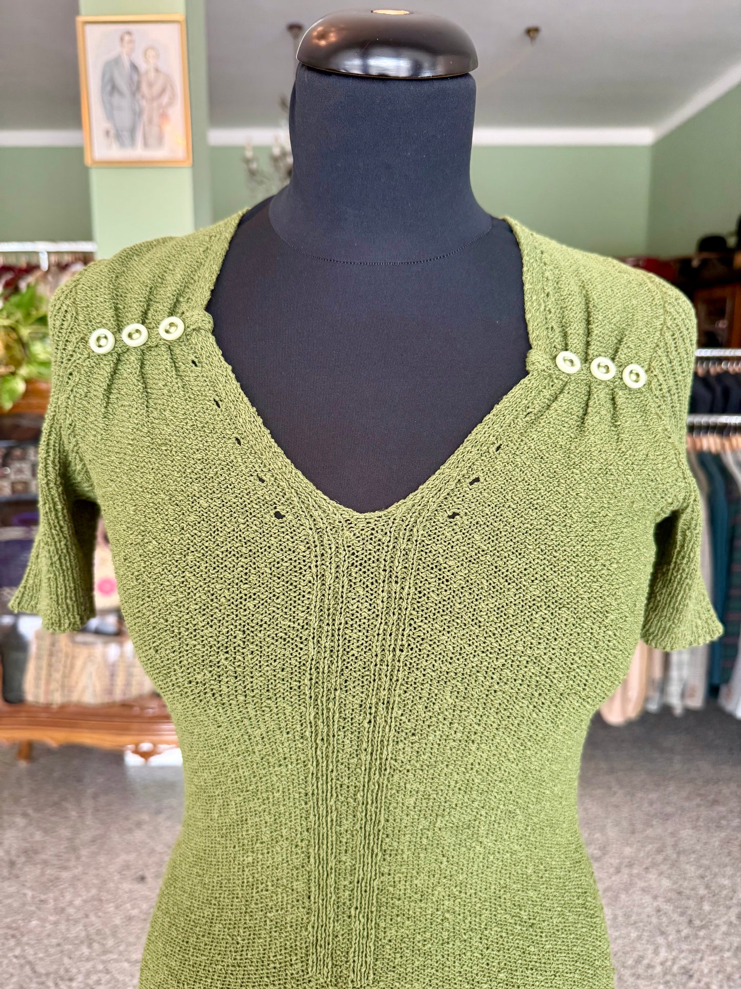 Abito in maglia Jean Blondel Paris – fatto a mano anni ’70 - TG. 36