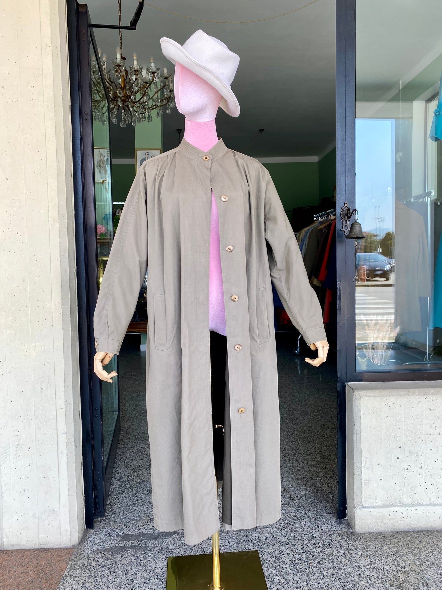 Trench anni ‘80 cachi - TG. 42/44/46