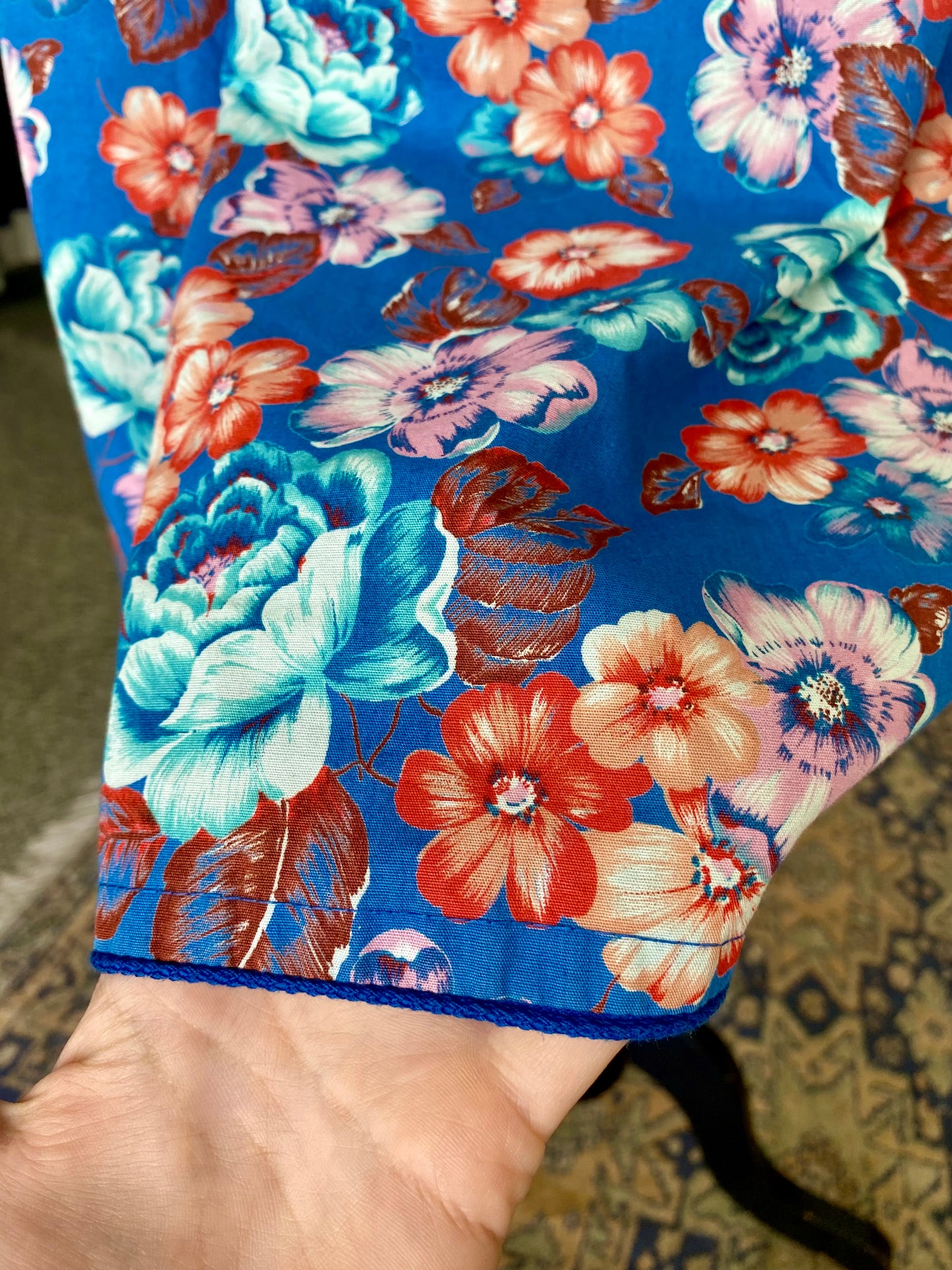 Gonna stampa floreale in cotone - TG. 44