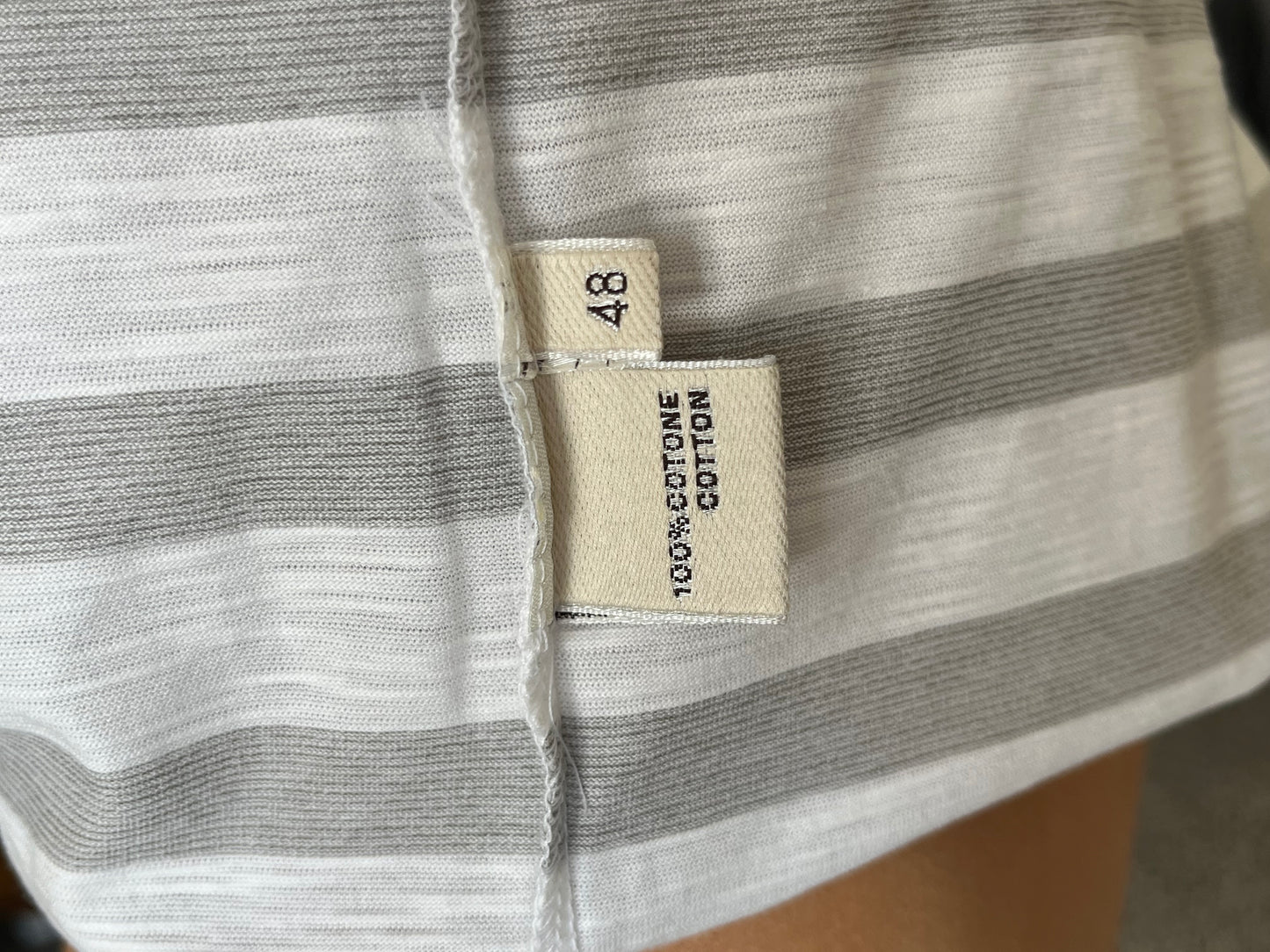 T-shirt a maniche corte puro cotone tg. 48