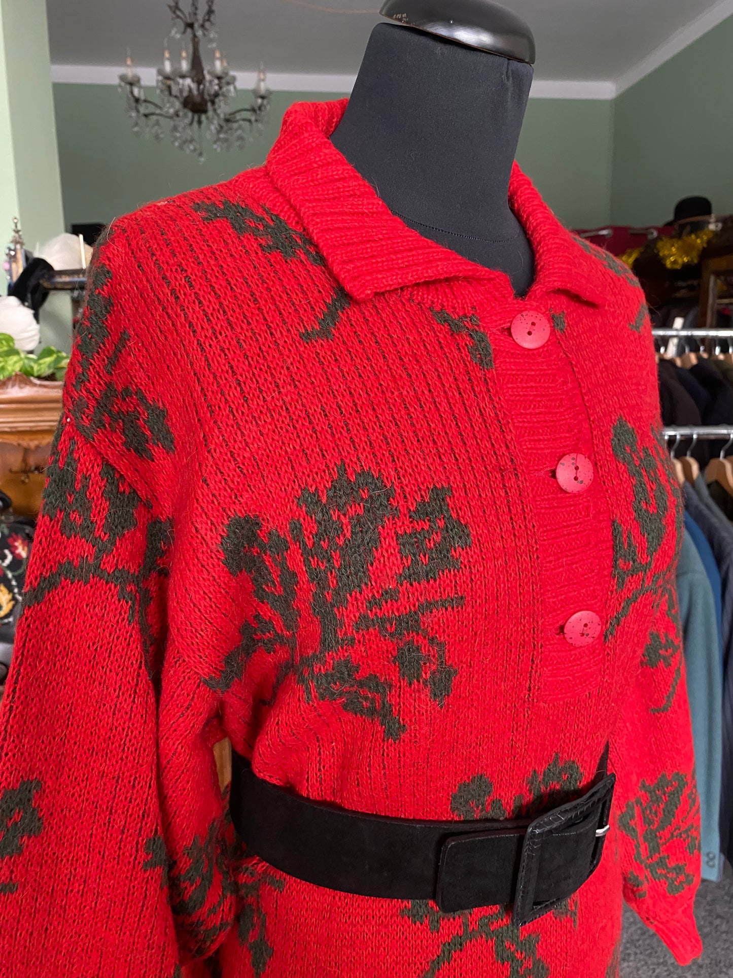 Abito in lana con aghifogli - TG. 42/44/46