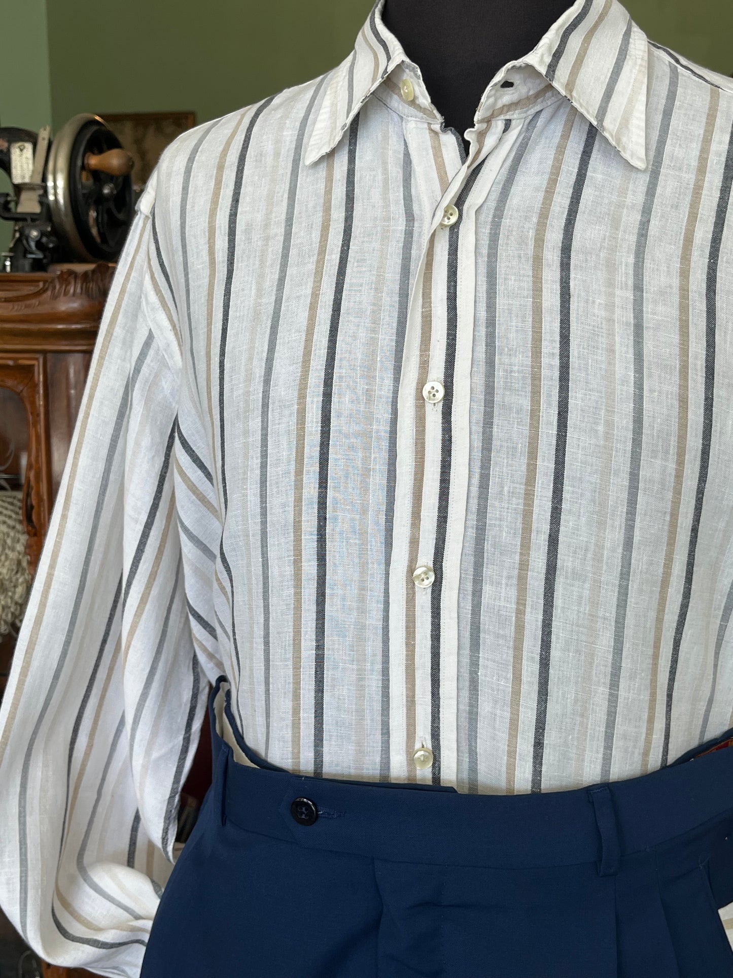 Camicia puro lino tg. M-L