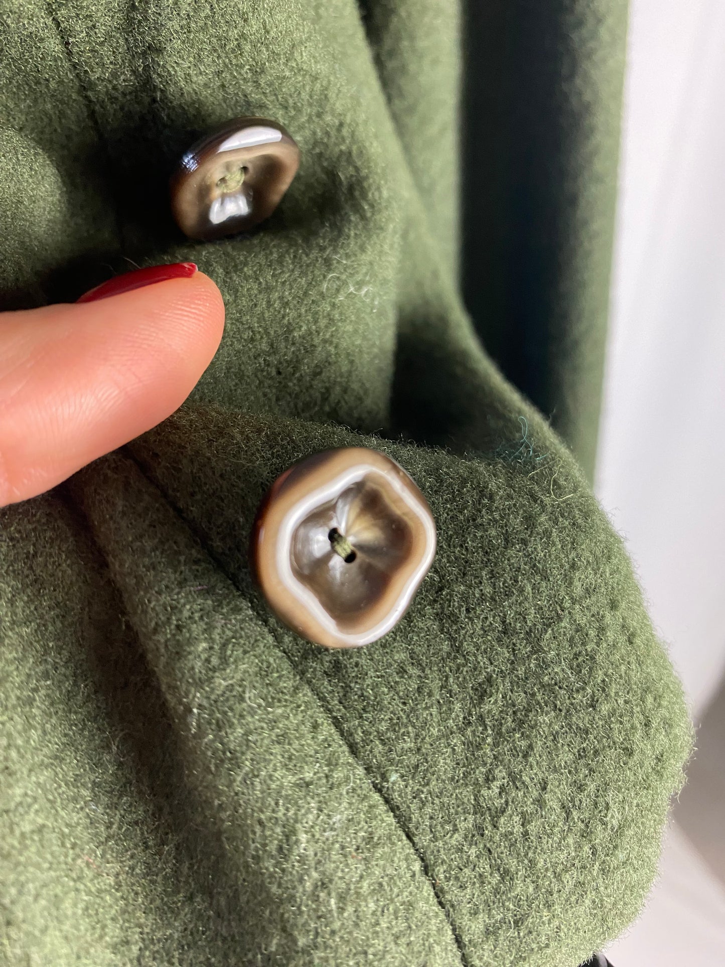 Abito verde bosco in lana - TG 48/50