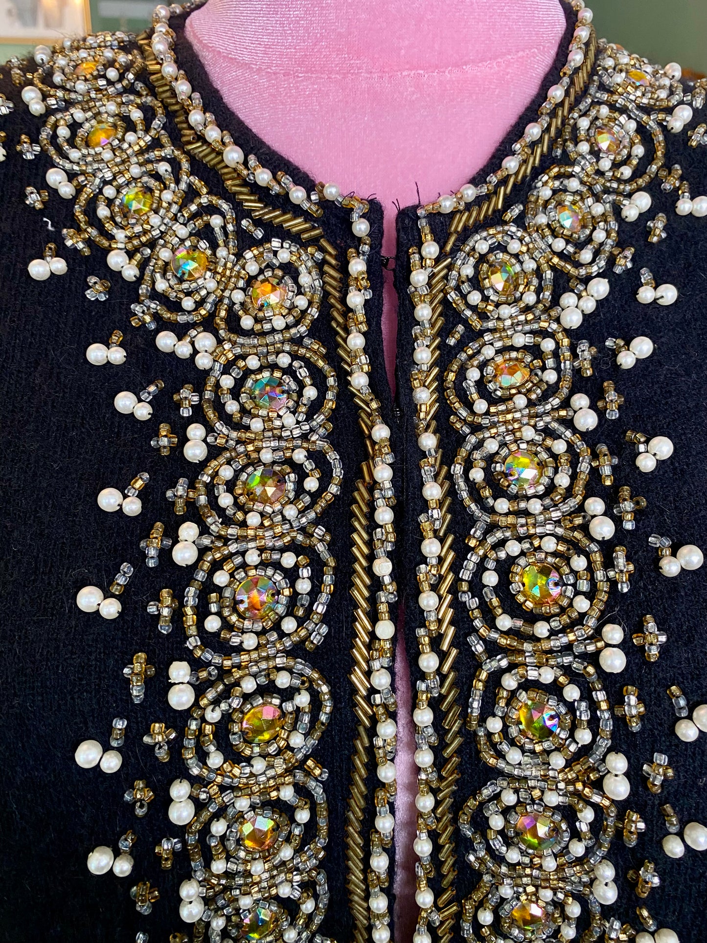 Cardigan anni ‘60 con ricami - TG. 44/46