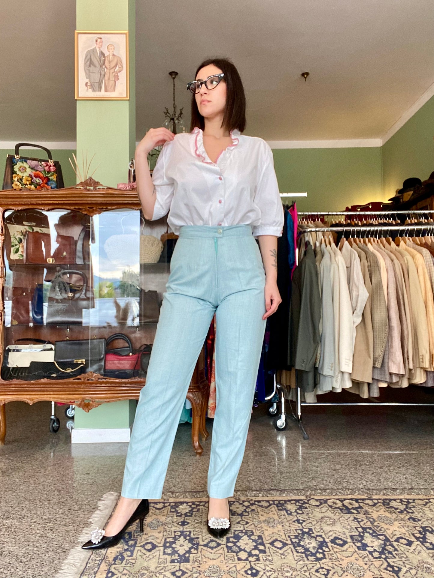 Pantaloni in viscosa - TG. 40