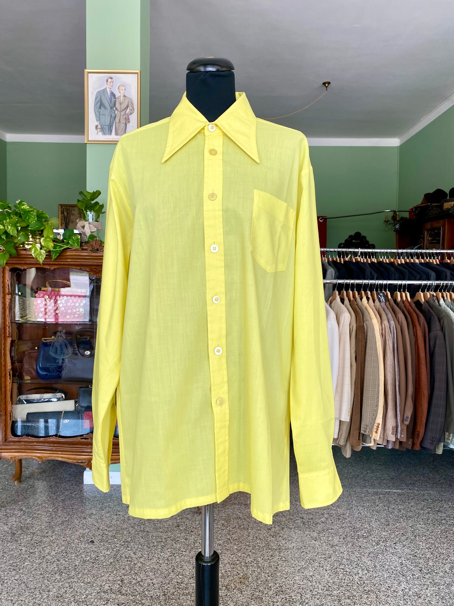Camicia anni ‘70 in cotone - TG. 48/50 circa