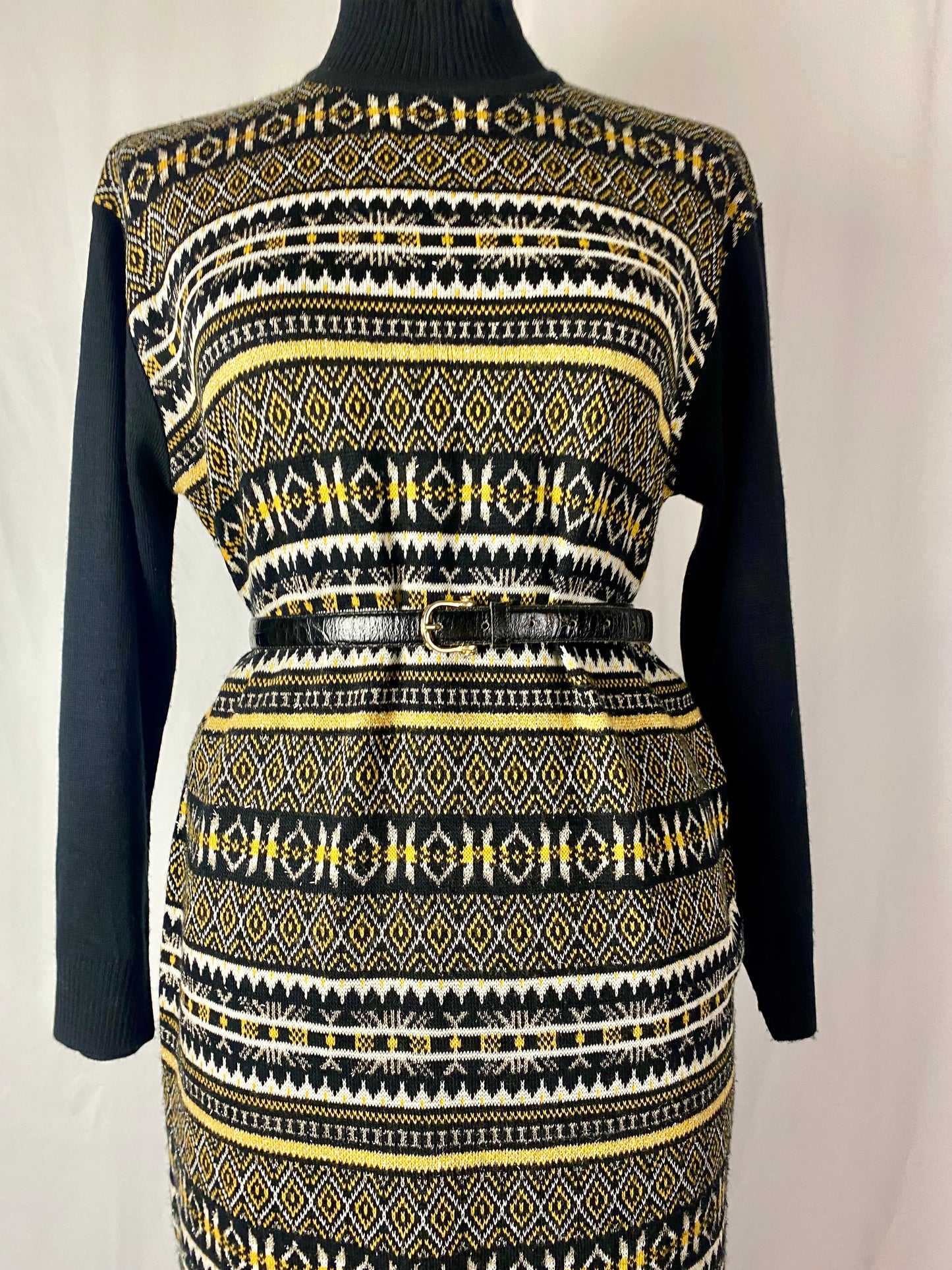 Abito lungo fantasia Fair Isle - TG. 44/46