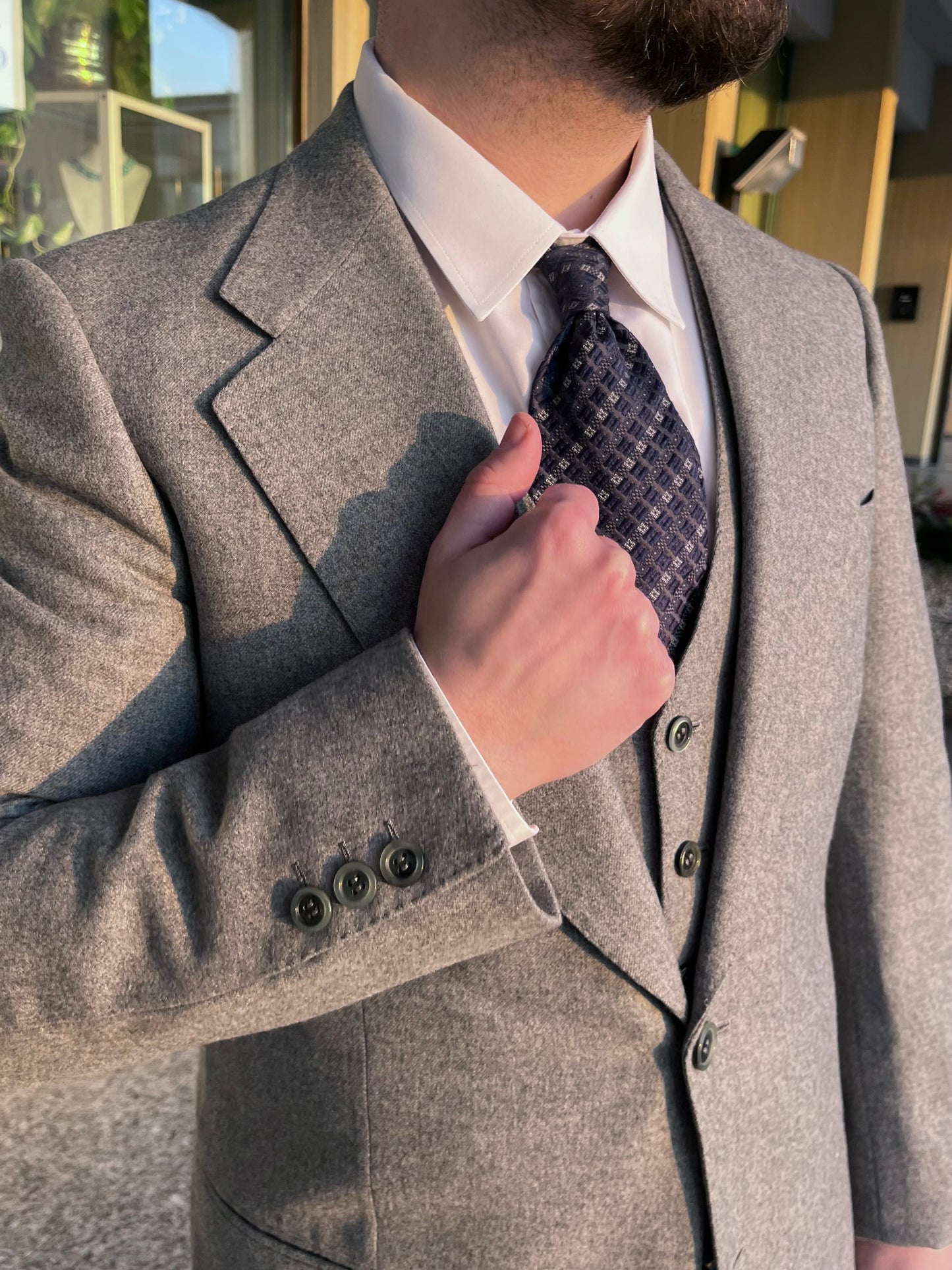 Completo Ermenegildo Zegna anni '70 tg. 50-52