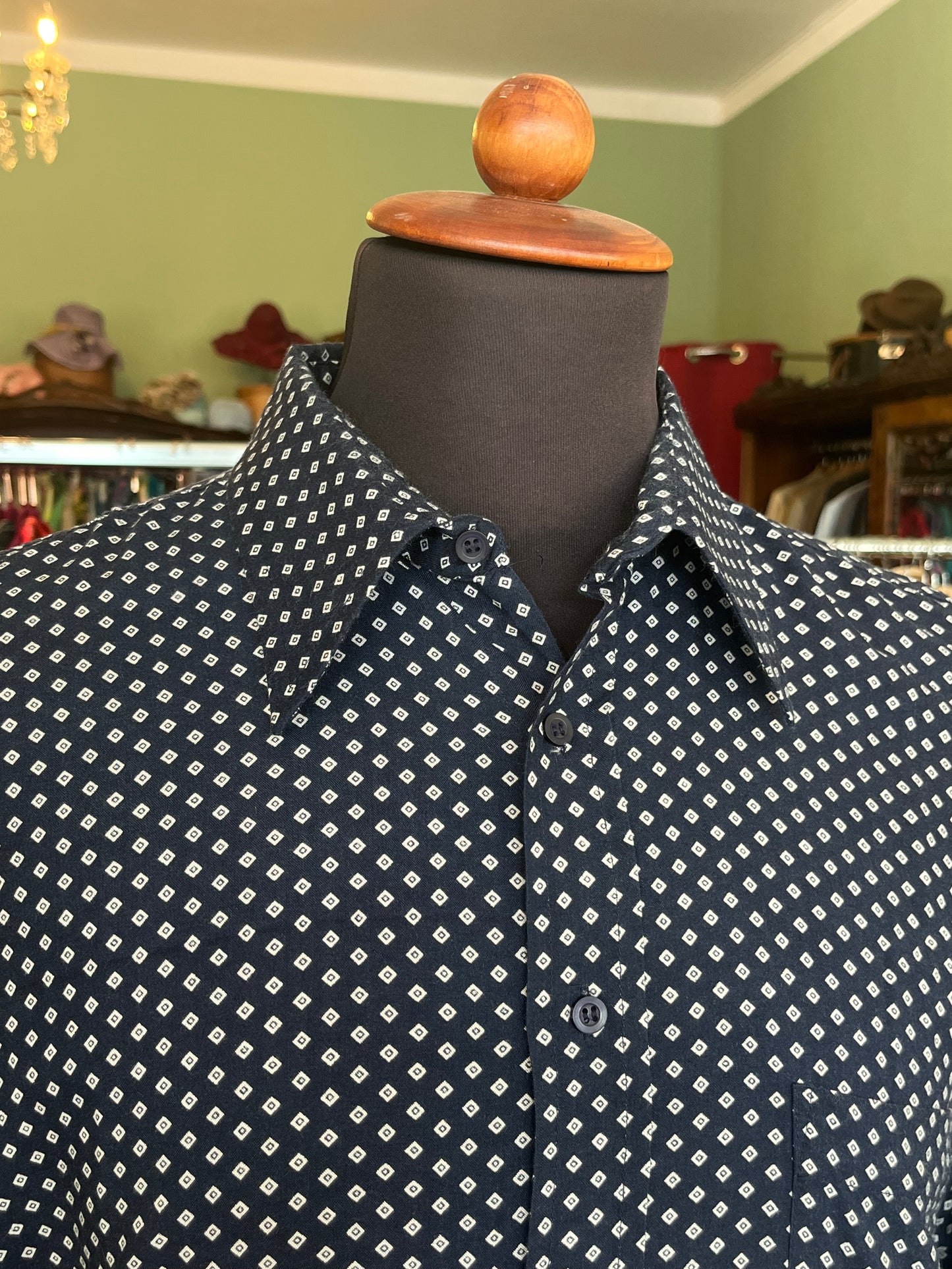 Camicia anni ‘80 a maniche corte viscosa M-L