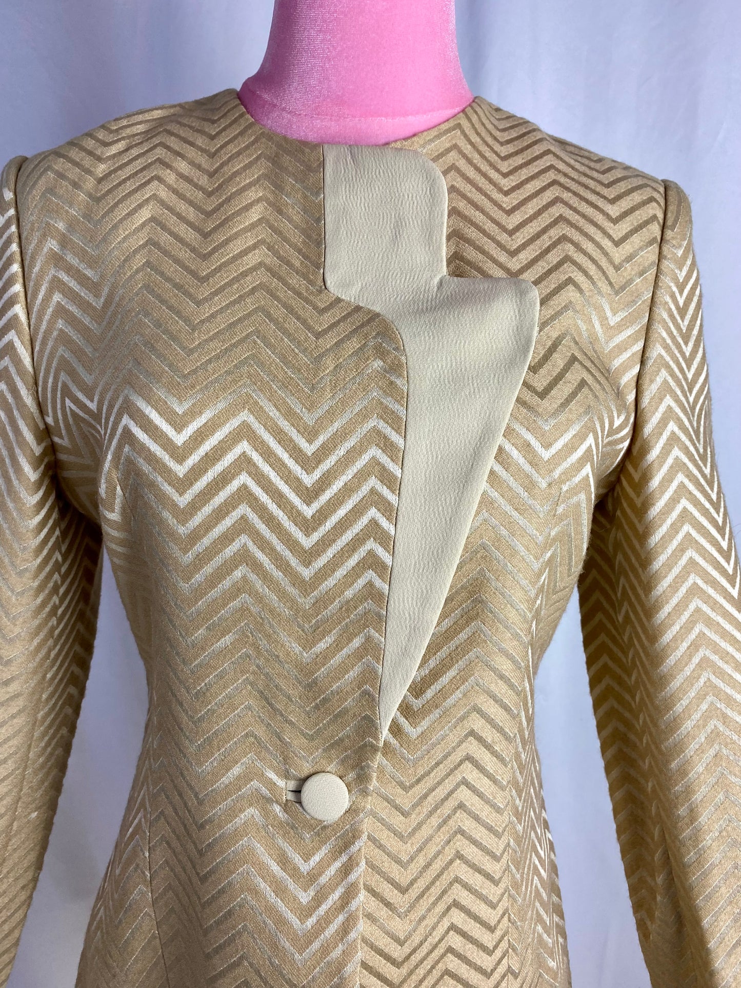 Giacca fantasia Chevron- TG. 40/42