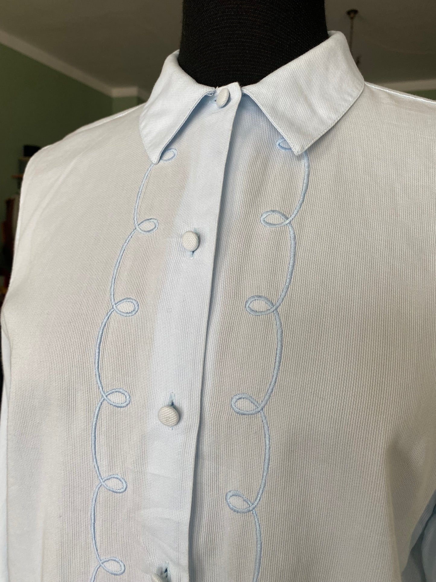 Camicia azzurra in 100% cotone - TG. 40/42