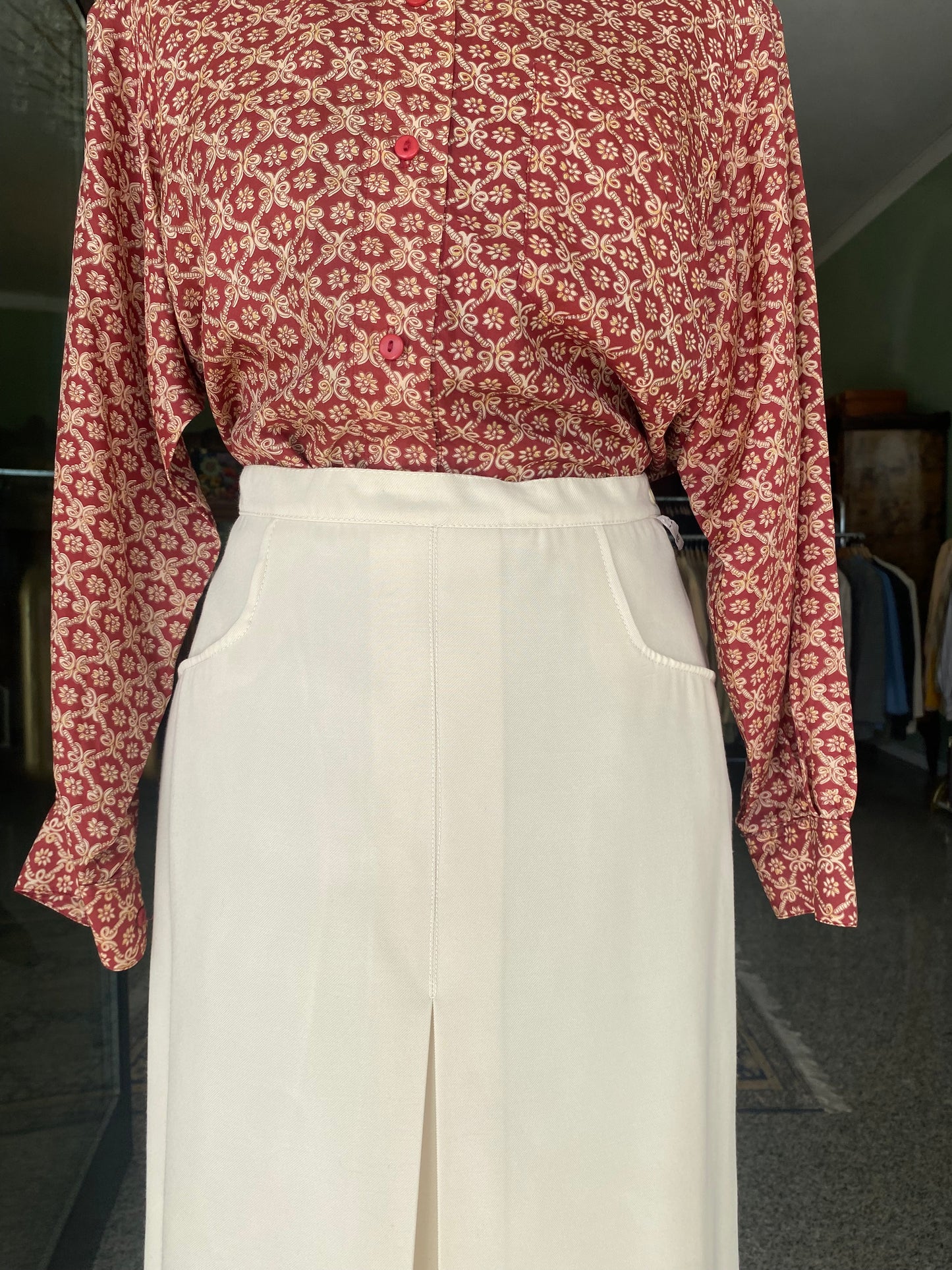 Gonna anni ‘70 panna - TG. 40