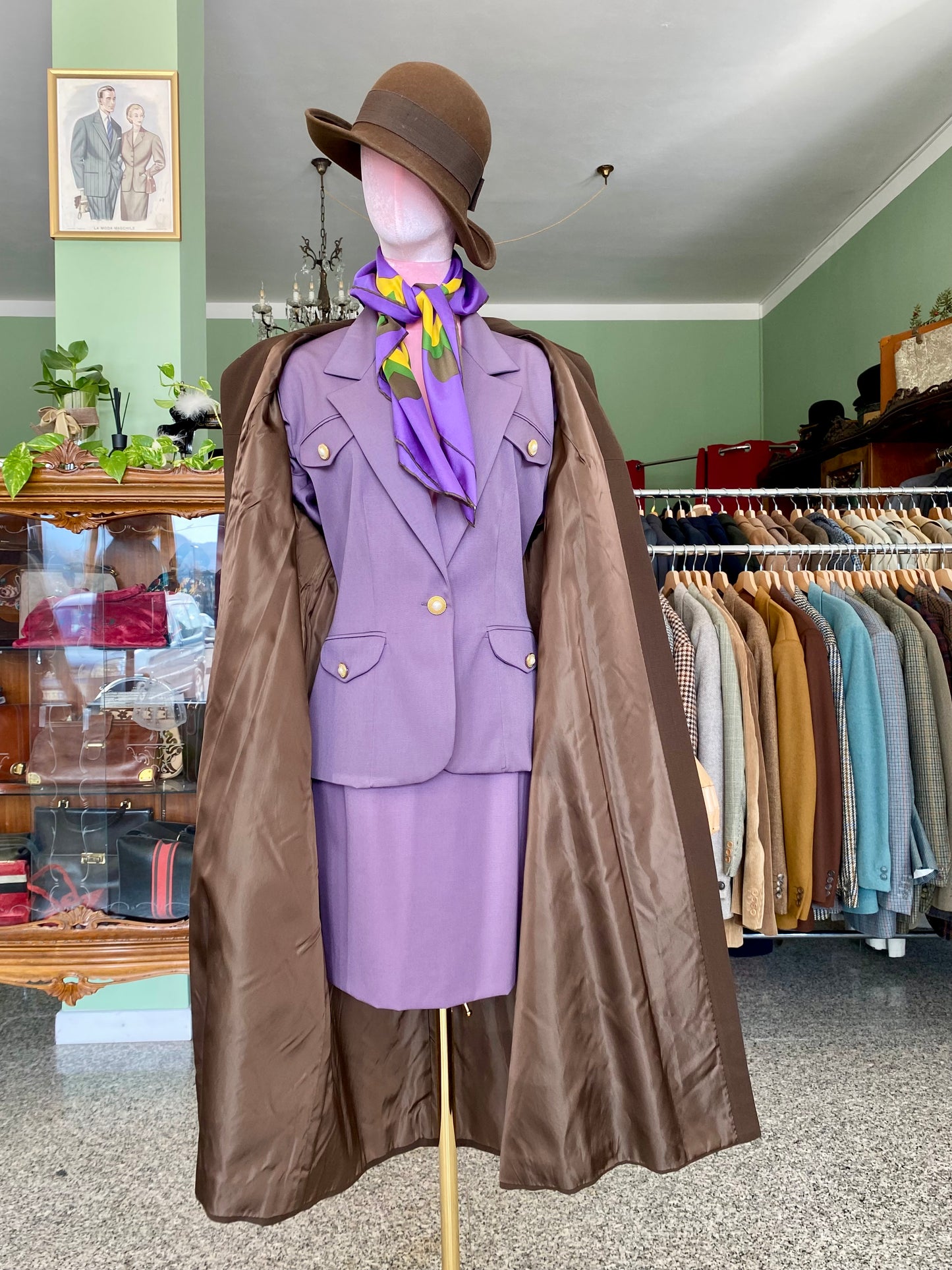 Tailleur anni ‘90 color malva - TG. 40/42